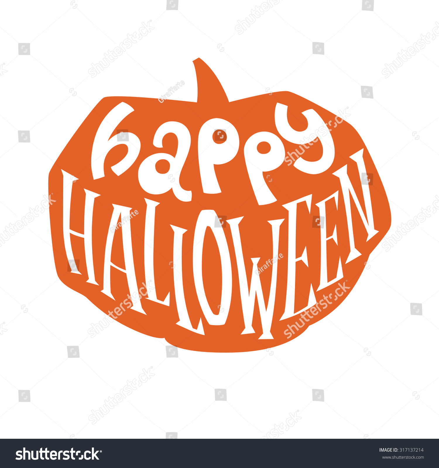 Happy Halloween Calligraphy Halloween Banner Halloween Stock Vector ...