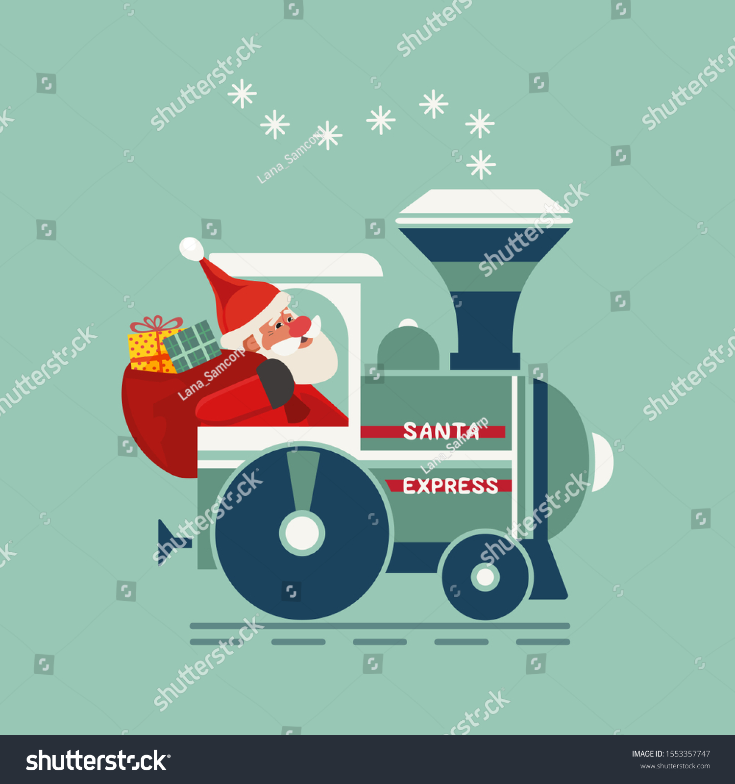 happy holiday express train