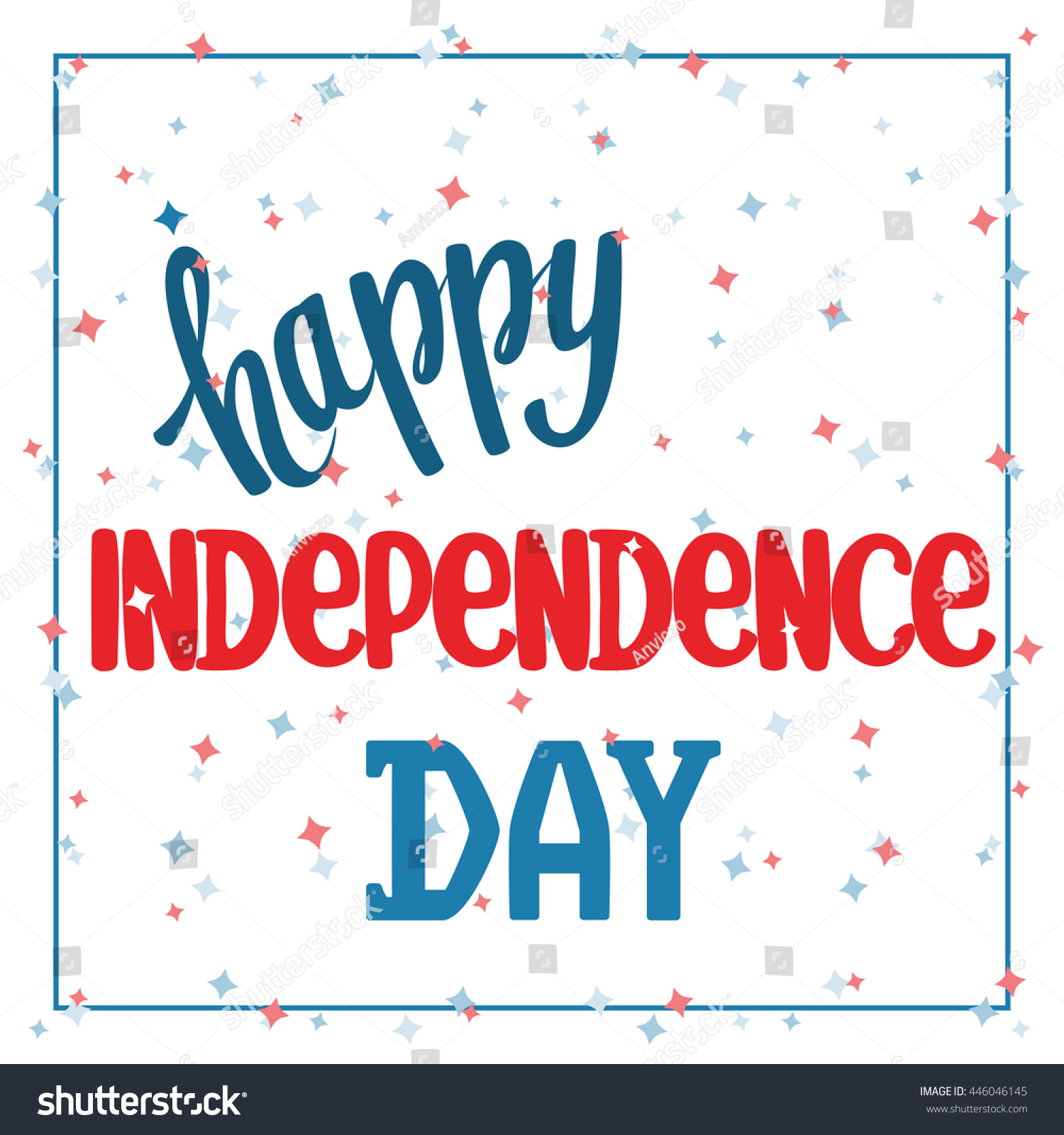 Happy Independence Day Background. Stock Vector Illustration 446046145 ...