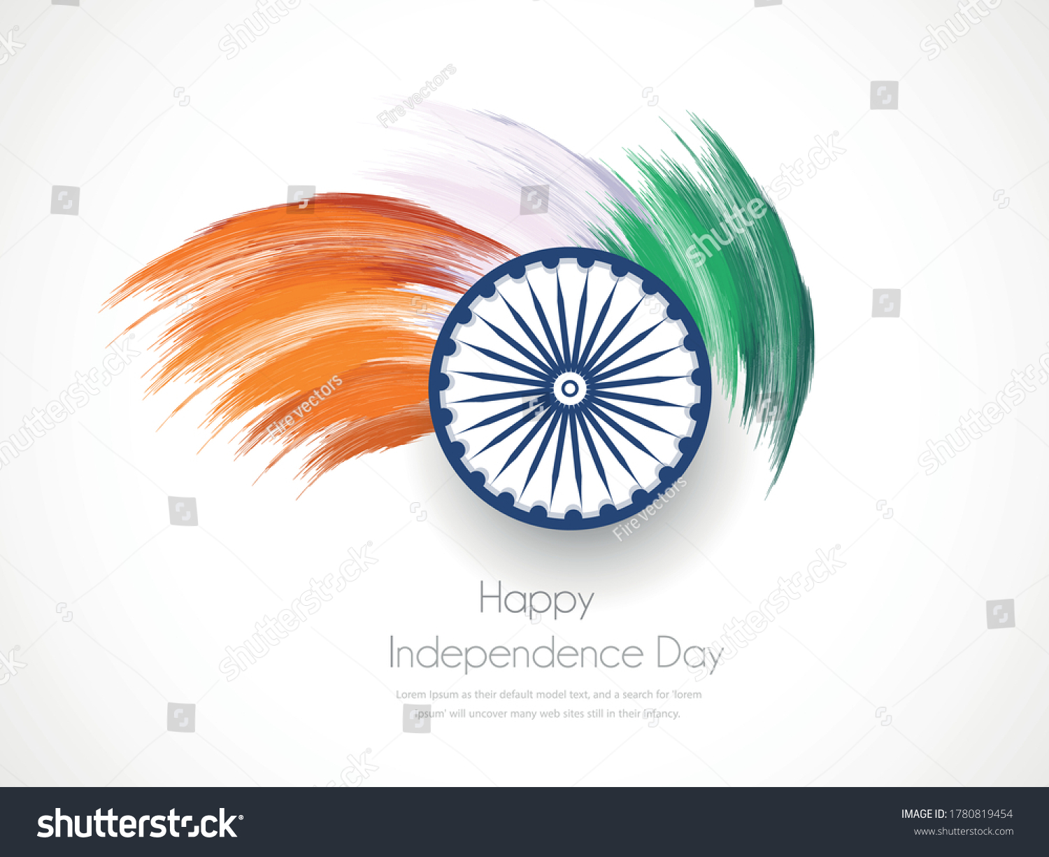 Happy Independence Day India Flyer Design Stock Vector (Royalty Free ...