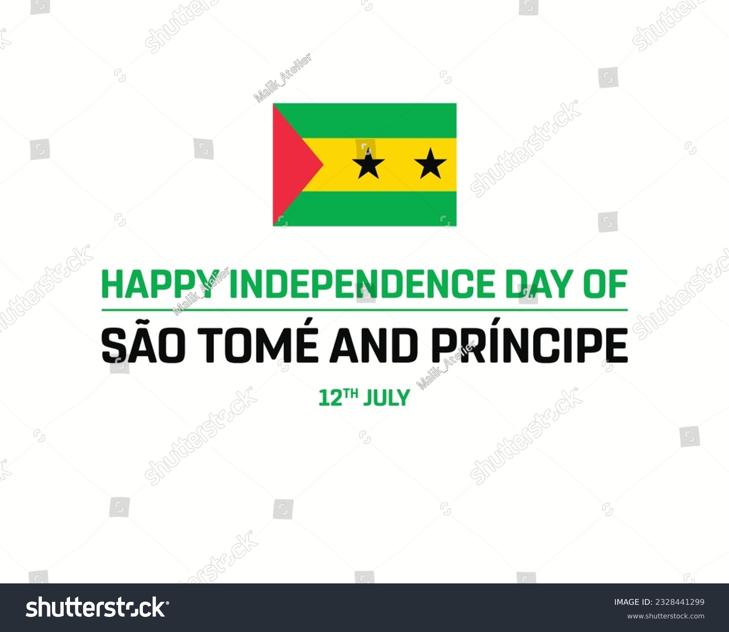 SVG of Happy Independence Day of Sao Tome and Principe, Independence Day of Sao Tome and Principe, Sao Tome and Principe, Flag, 12 July, National Day svg