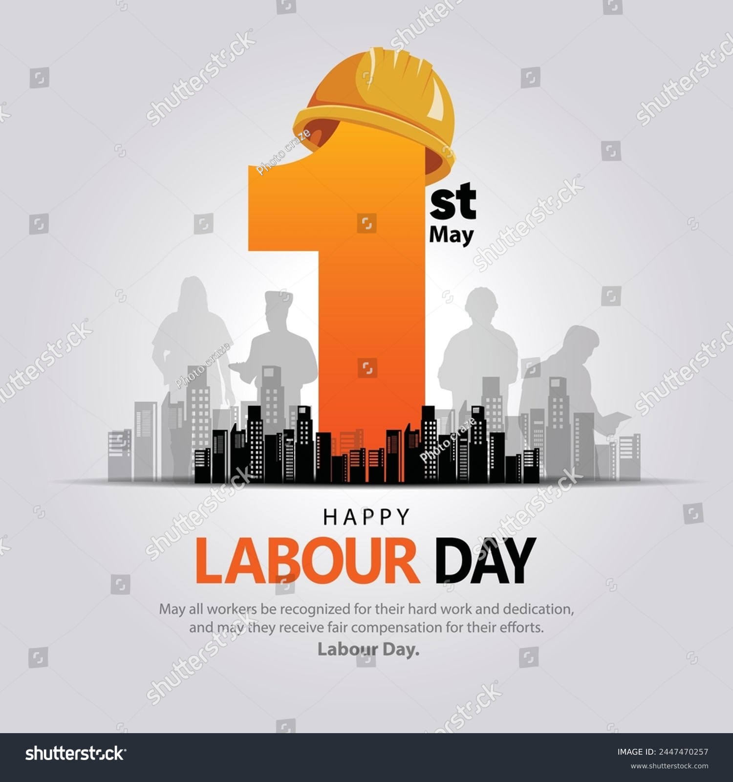 SVG of happy Labour day or international workers day vector illustration. labor day and may day celebration design. svg