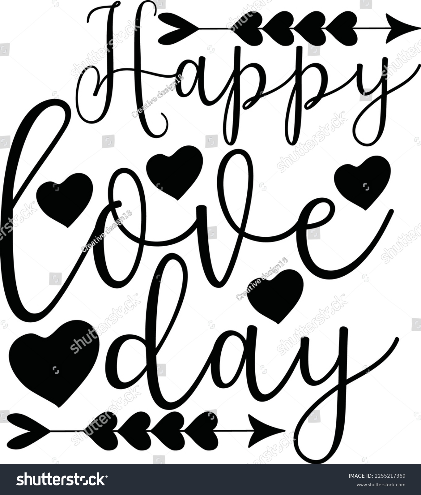 SVG of Happy love day SVG design svg
