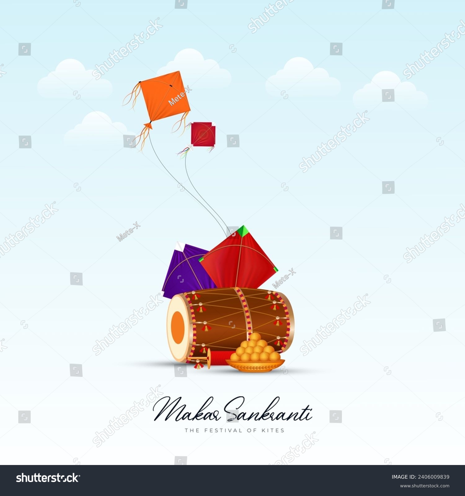 SVG of Happy Makar Sankranti Creative Social Media Post, Web Banner, Greeting, Print svg