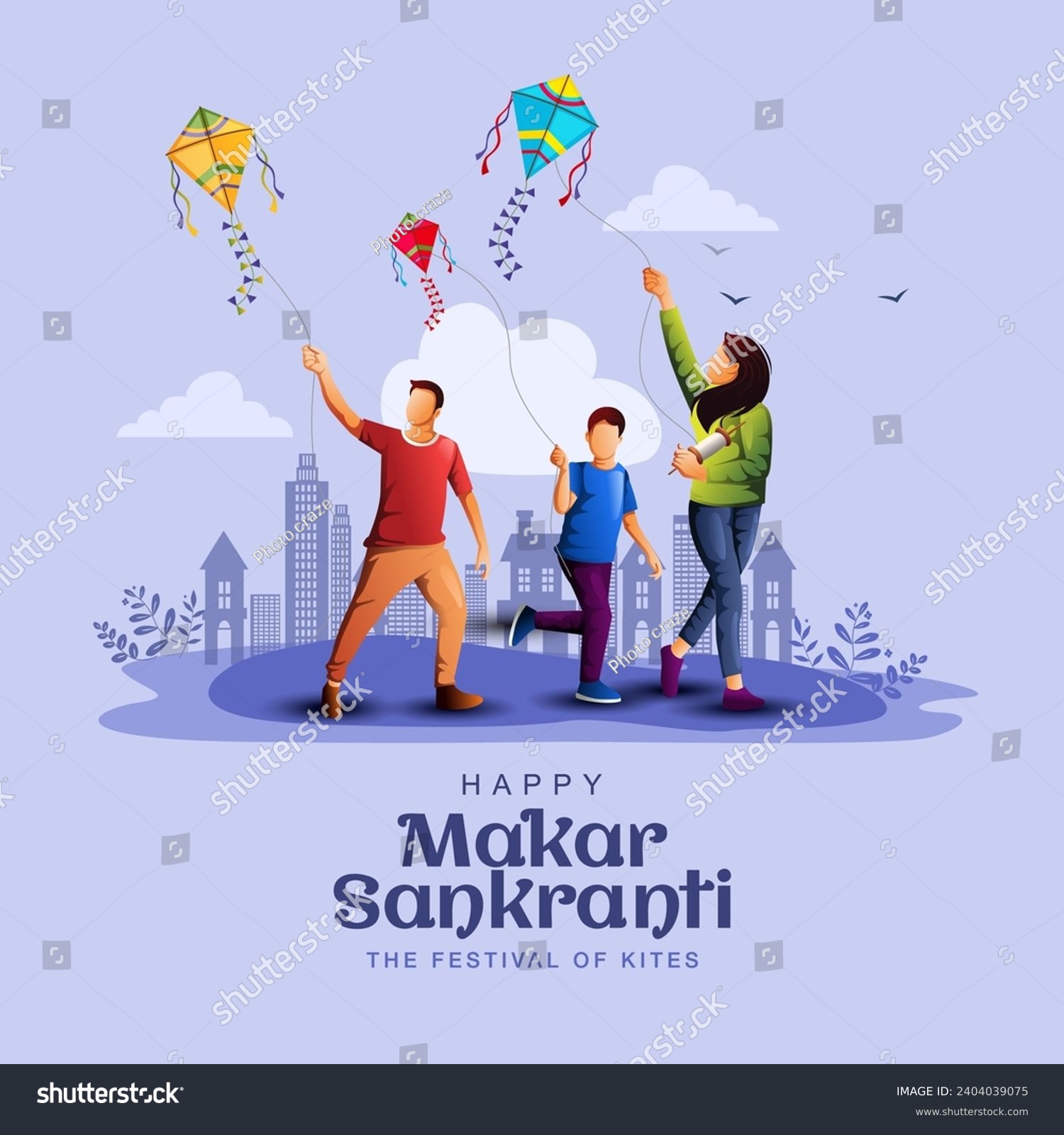 SVG of Happy Makar Sankranti wallpaper with colorful kite string for festival of India. abstract vector illustration design svg