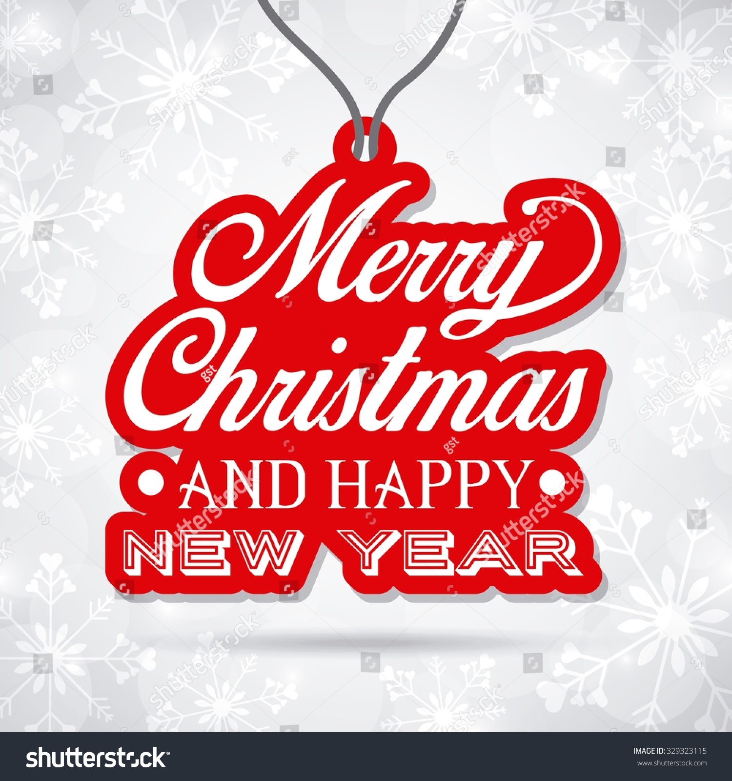 Happy Merry Christmas Design Vector Illustration Stock Vector 329323115