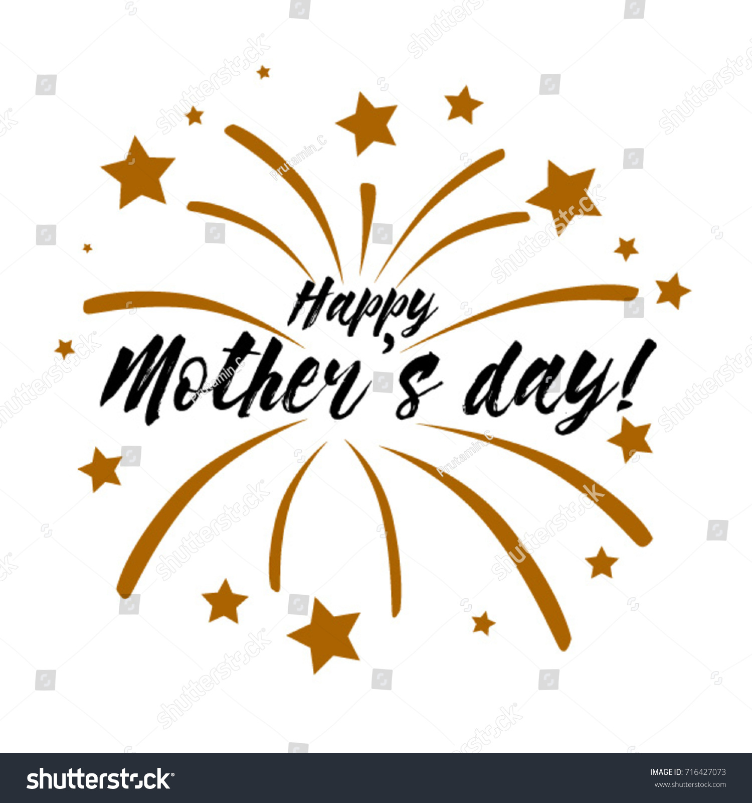 Happy Mothers Day Beautiful Greeting Card Stock Vector Royalty Free 716427073 Shutterstock