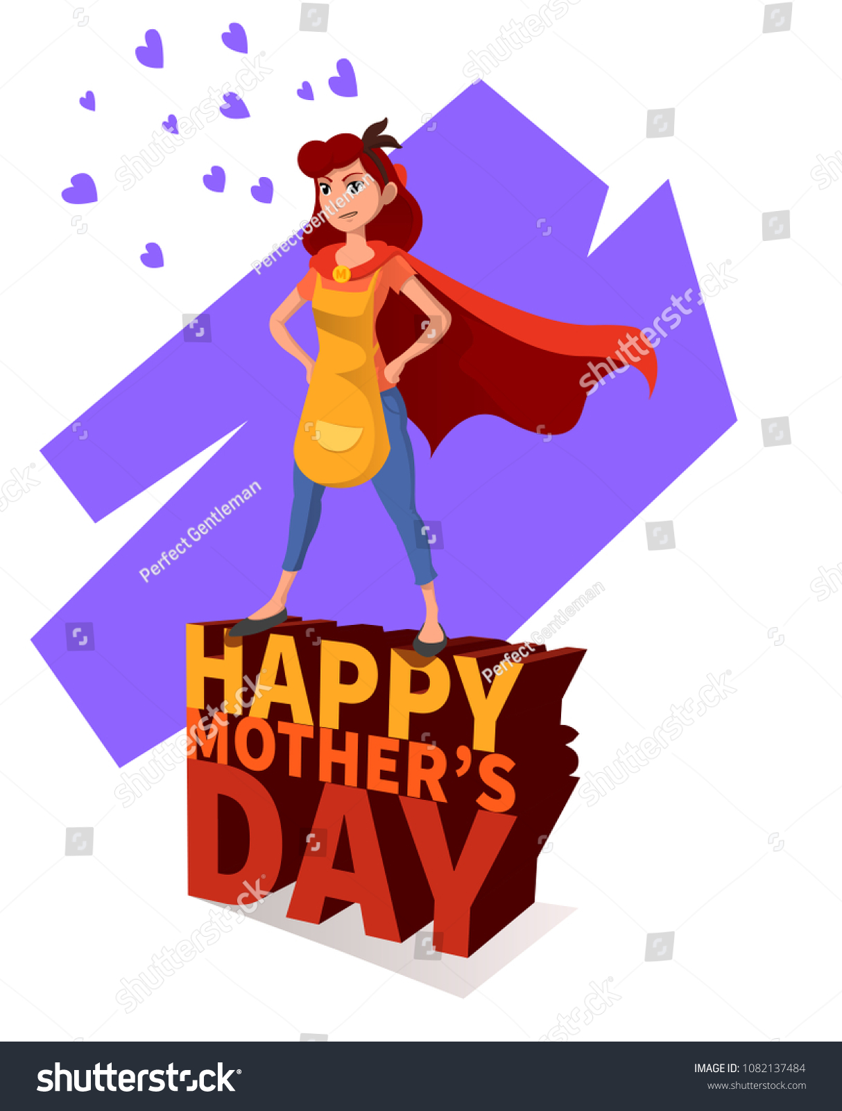 Happy Mothers Day 3d Text Mother Stock Vector (Royalty Free ...