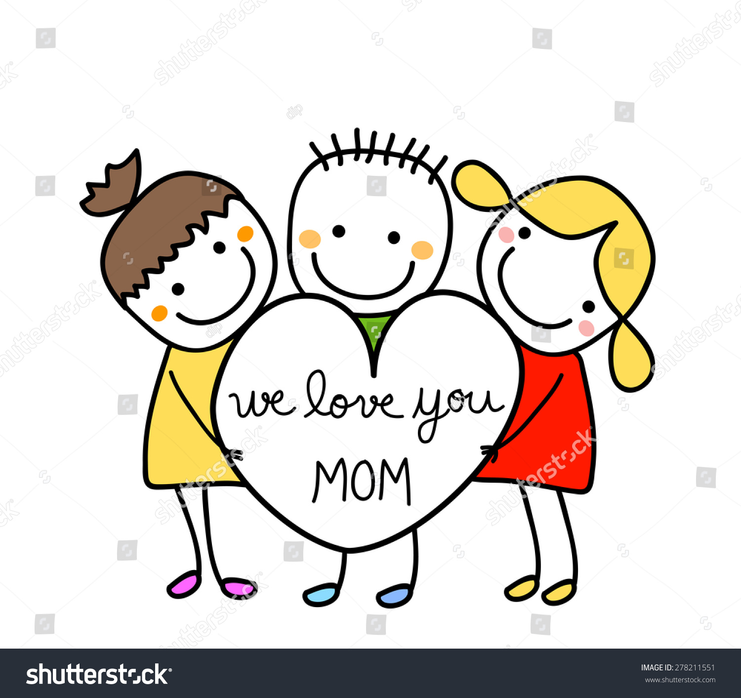 Happy Mothers Day Stock Vector 278211551 - Shutterstock