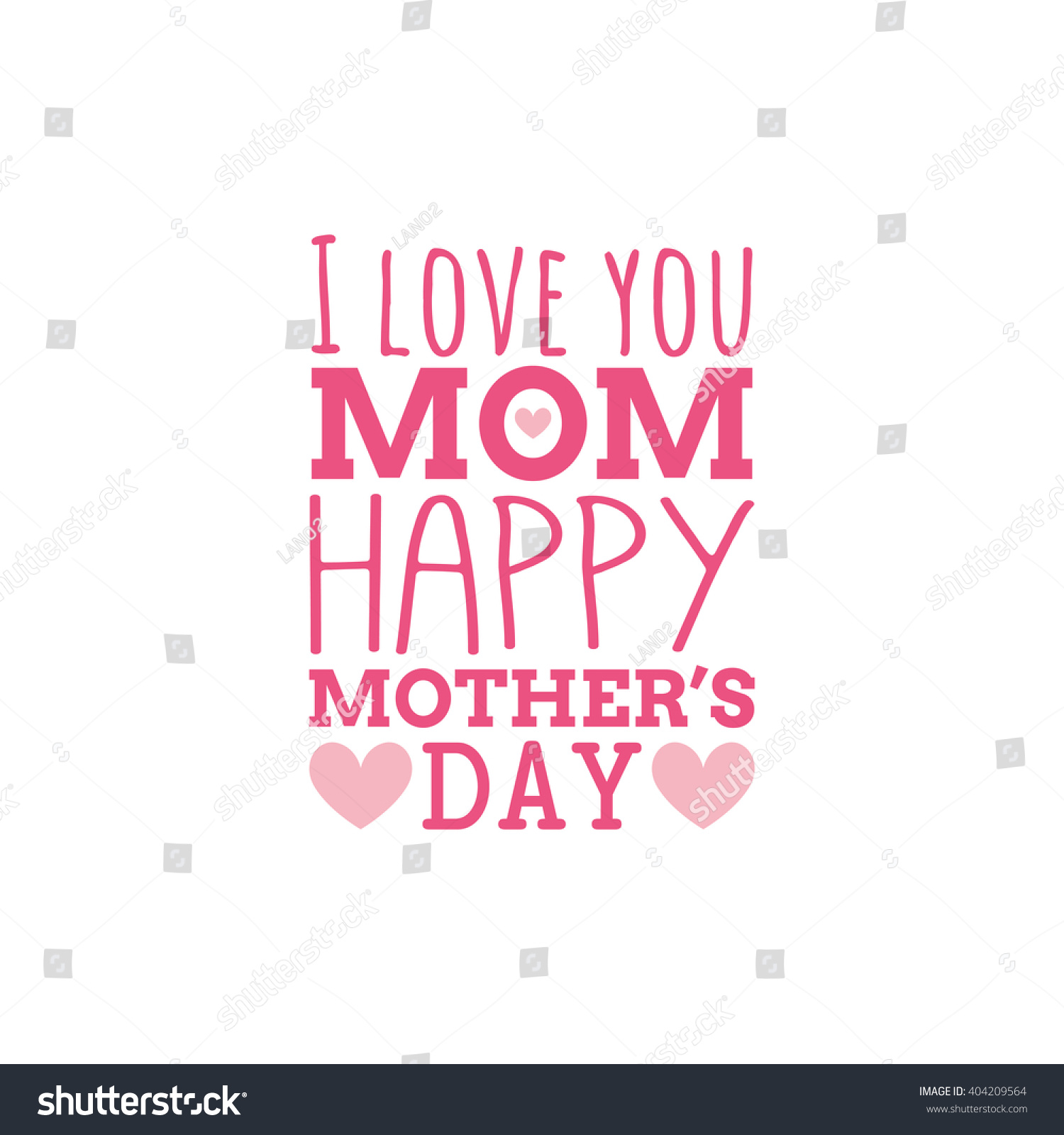 Happy Mothers Day Stock Vector Royalty Free 404209564 Shutterstock