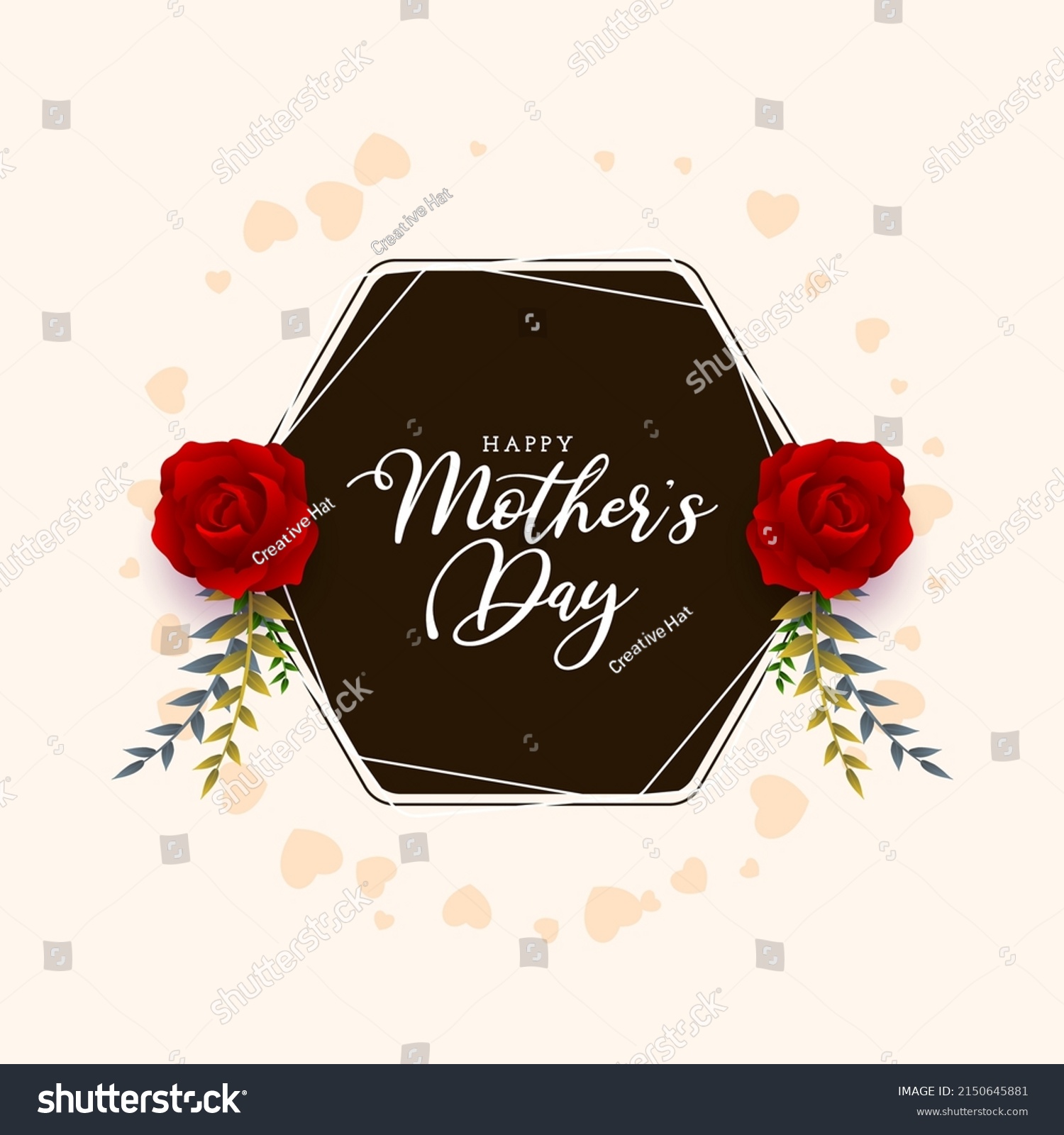 Happy Mothers Day Beautiful Greeting Card Stock Vector Royalty Free 2150645881 Shutterstock