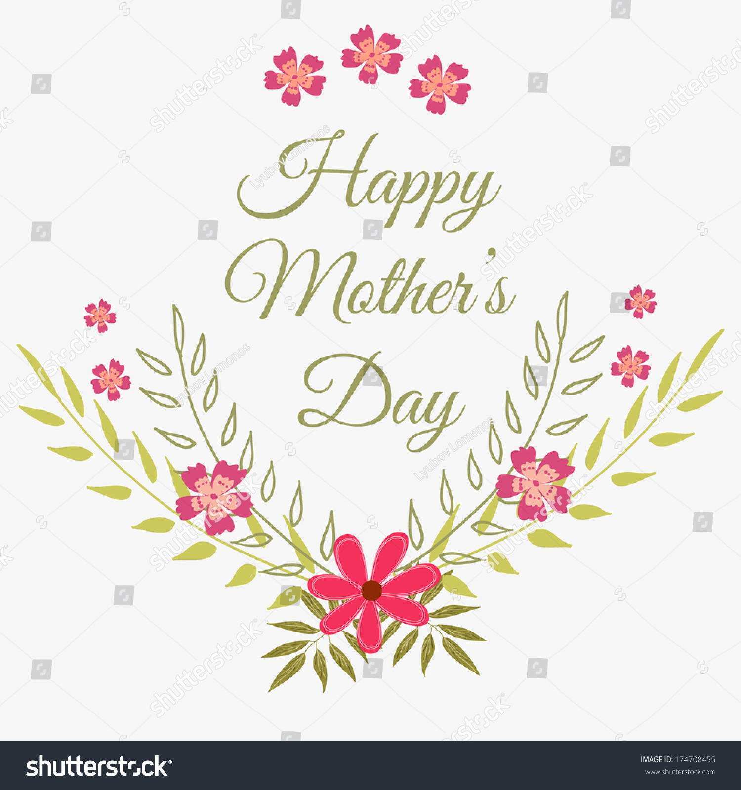 Download Happy Mothers Day Card Design Vector Stock Vector ...
