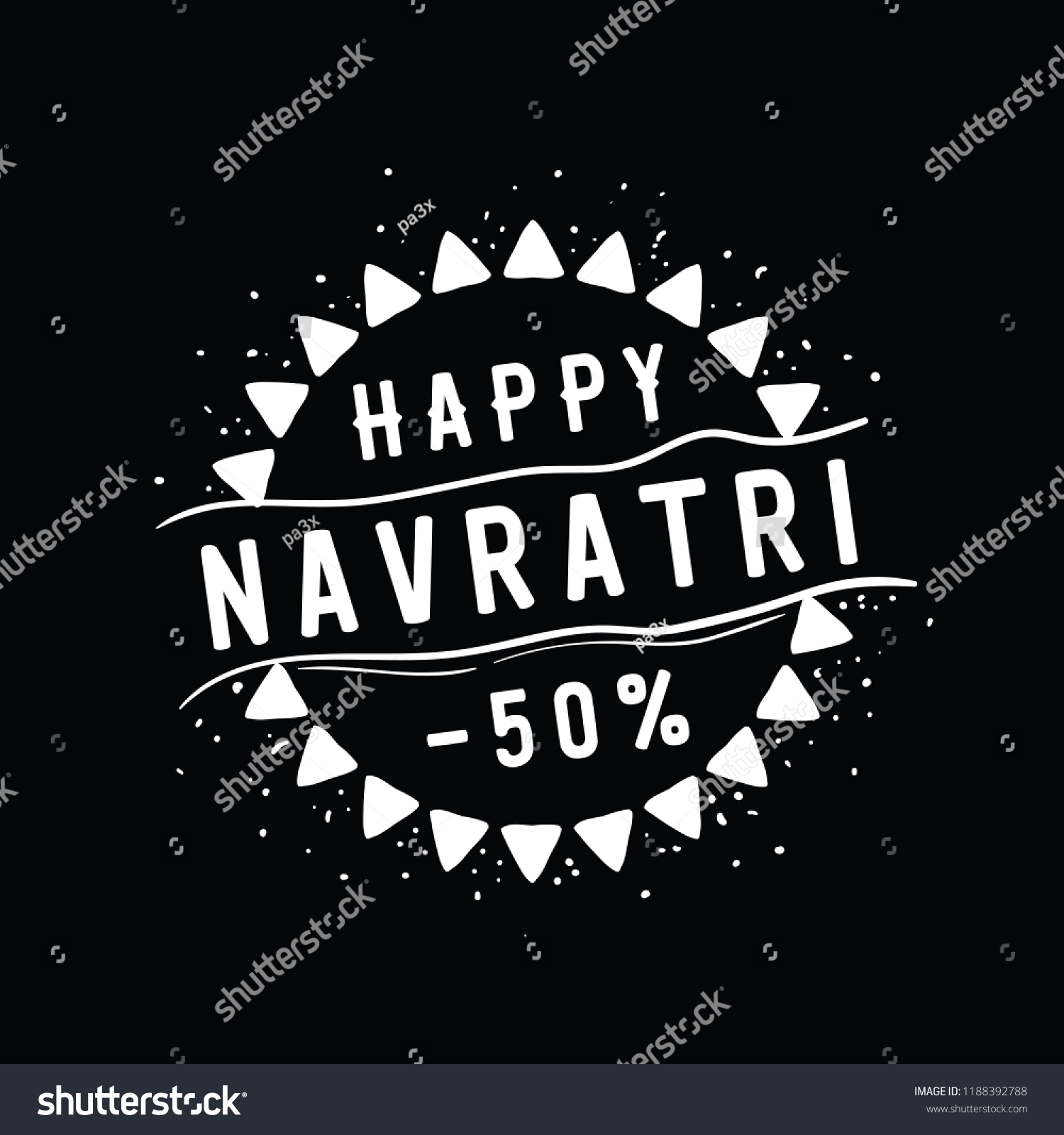SVG of Happy Navratri. Festival of India. Vector typography set for banner, logo design. svg