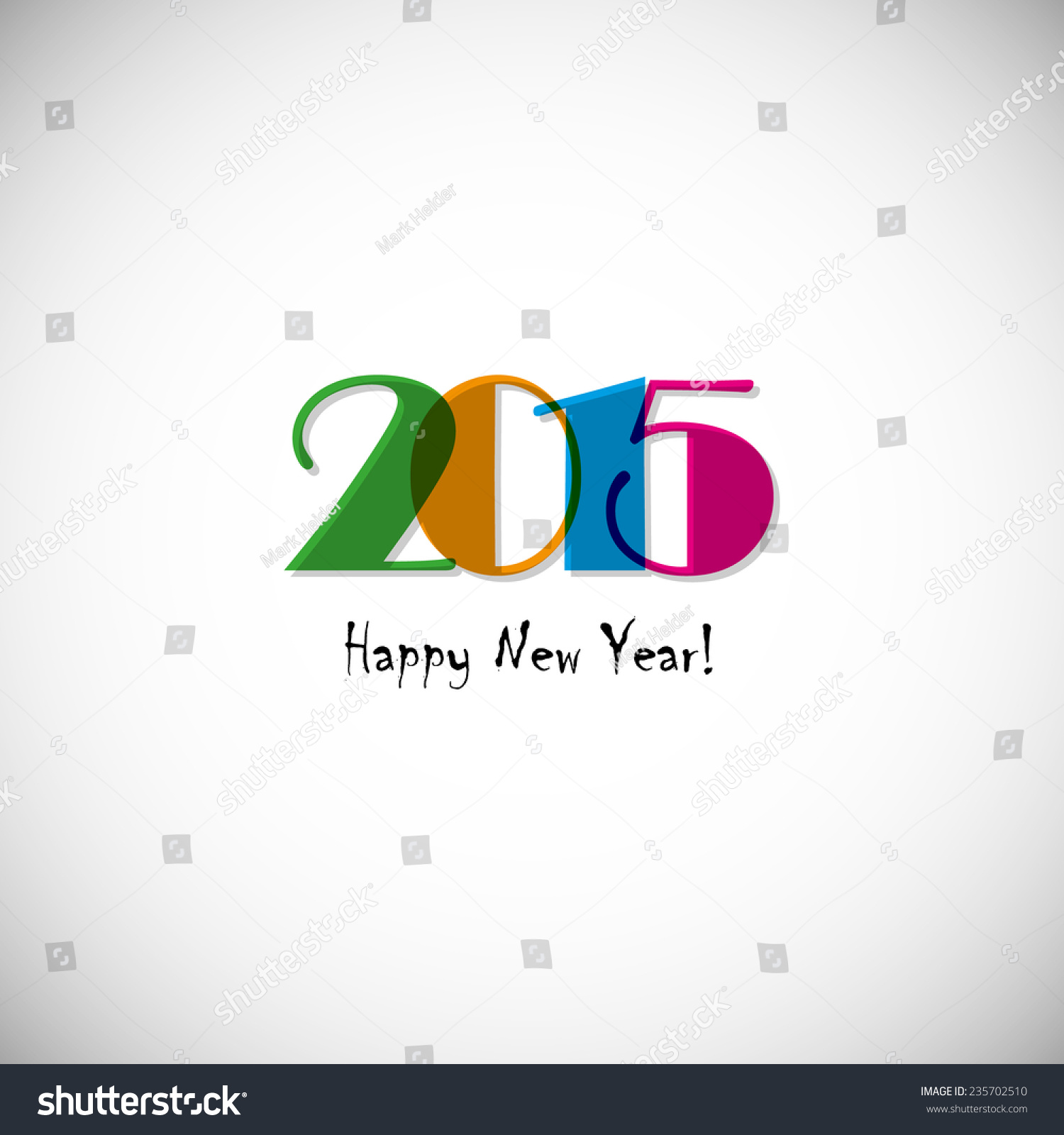 Happy New Year 2015 Stock Vector 235702510 - Shutterstock