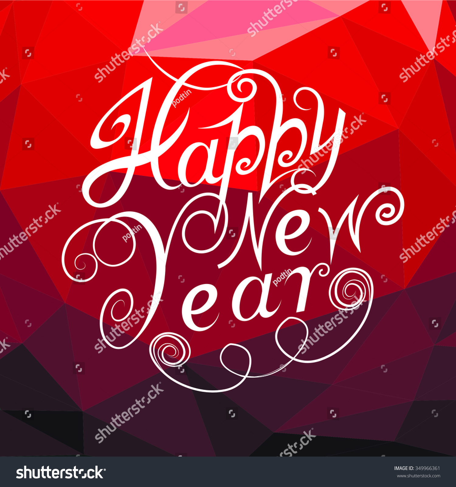 Happy New Year Stock Vector Illustration 349966361 : Shutterstock