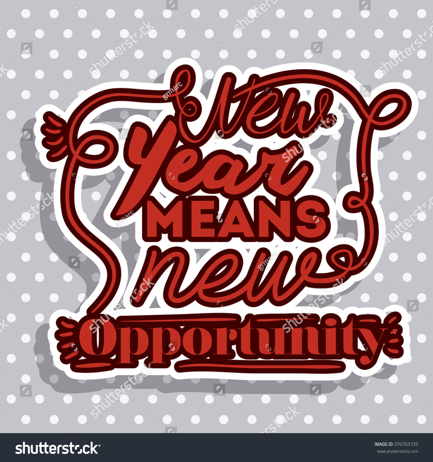 Happy New Year Stock Vector 370763729 - Shutterstock