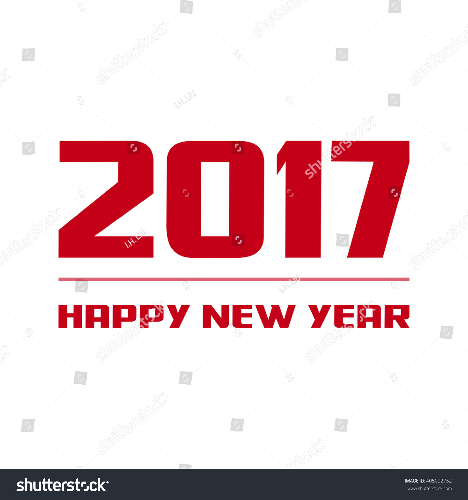 Happy New Year 2017. Stock Vector Illustration 405002752 : Shutterstock