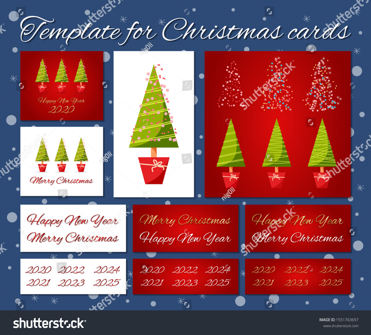 Happy New Year 2023 Merry Christmas Stock Vector (Royalty Free) 1551763697