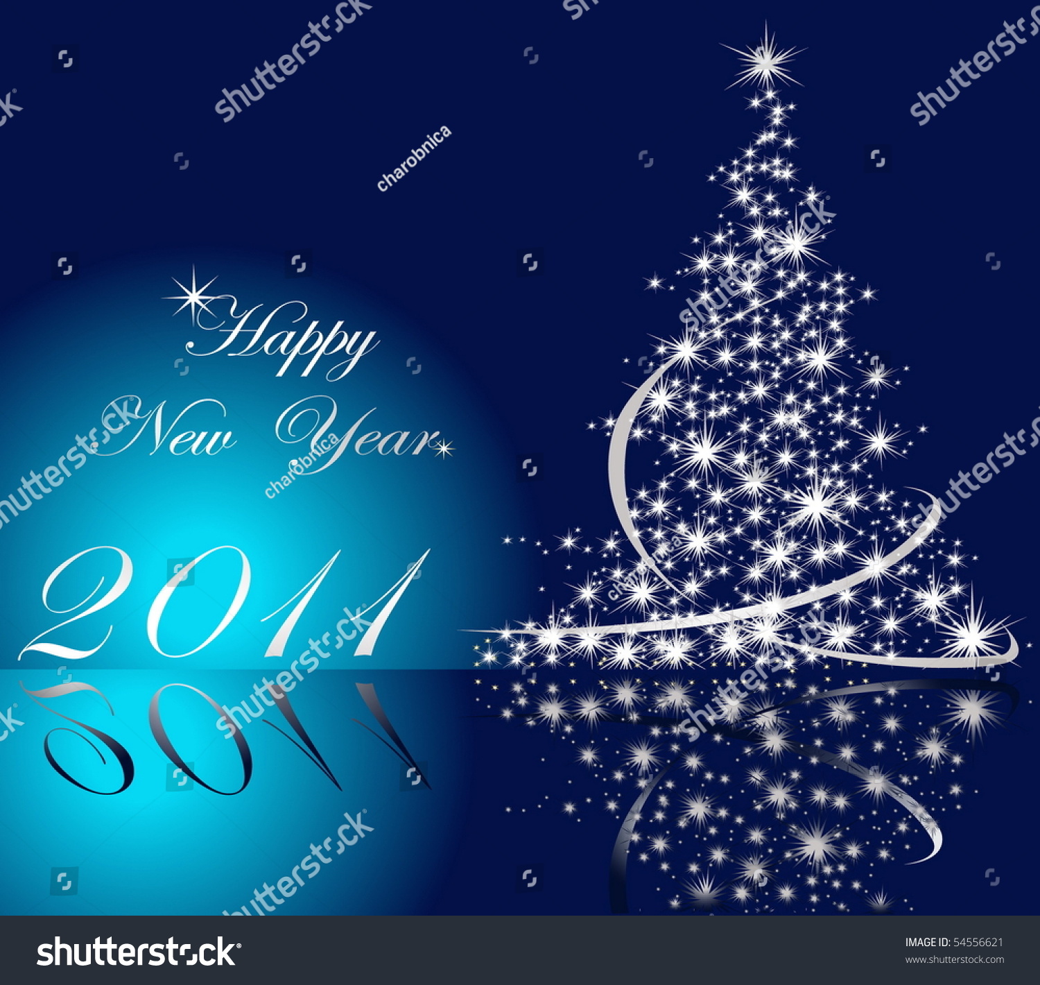 Happy New Year Background Stock Vector Illustration 54556621 : Shutterstock