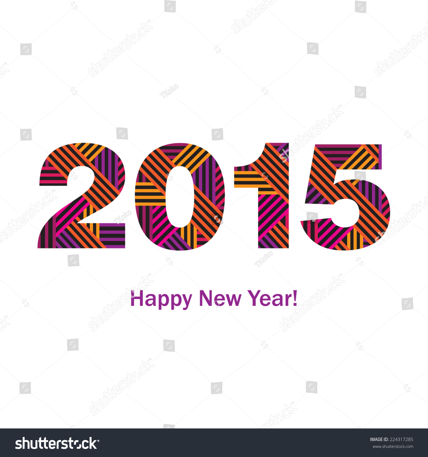happy new year congratulations greeting card stock vector happy new year congratulations greeting card stock vector