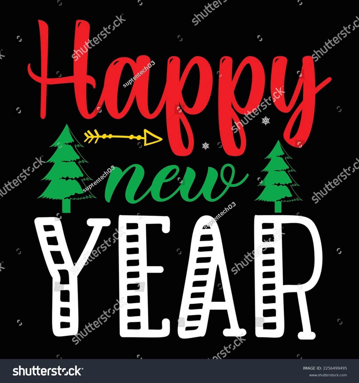 SVG of Happy new Year, Merry Christmas shirts Print Template, Xmas Ugly Snow Santa Clouse New Year Holiday Candy Santa Hat vector illustration for Christmas hand lettered svg