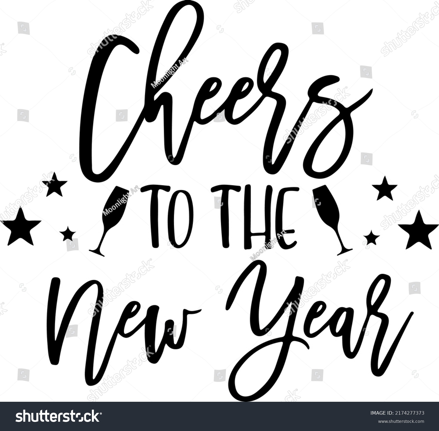 SVG of Happy New Year Svg, 2023 New Year, Cheers to New Year Svg, Cricut Files svg