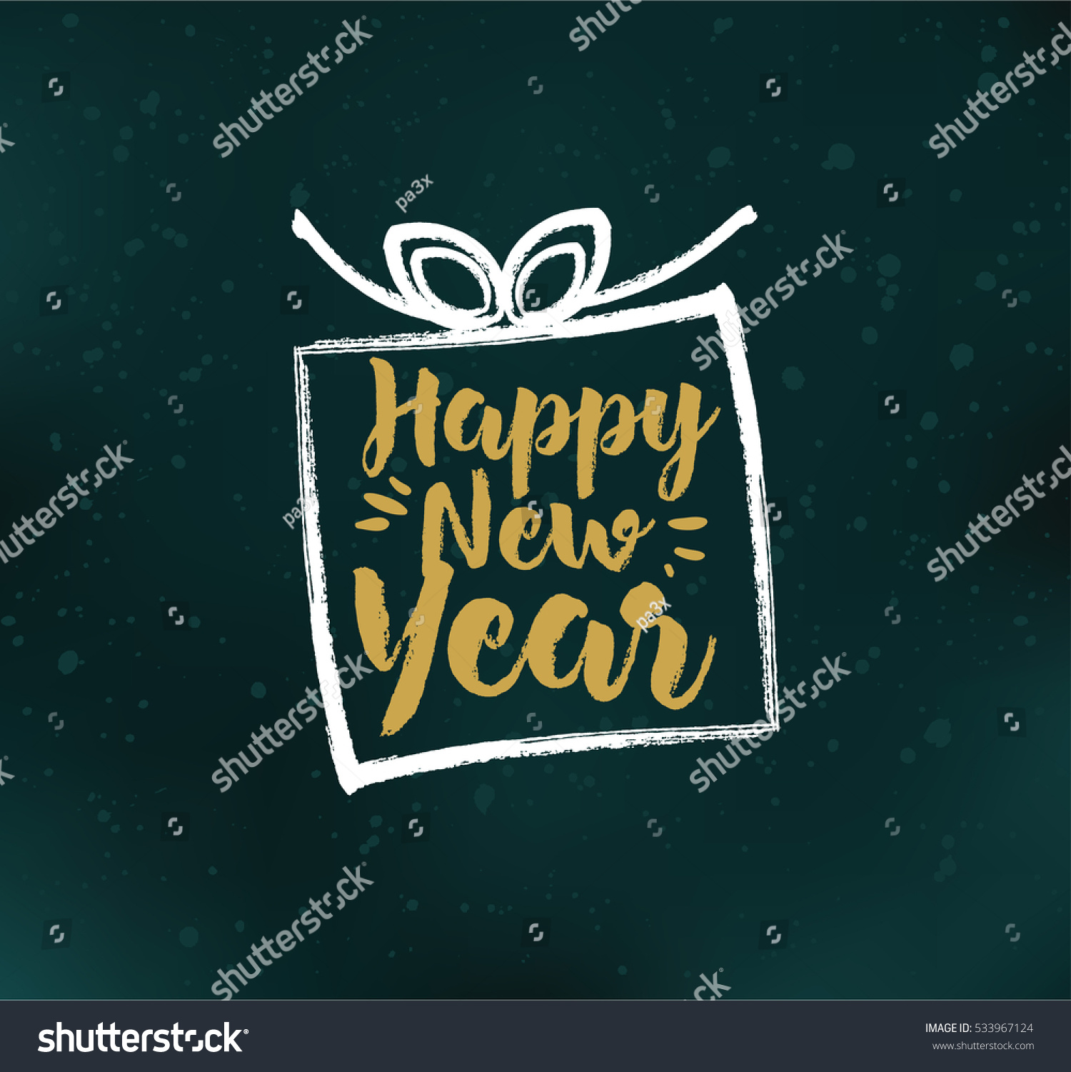 Happy New Year 2017 Text Design. Vector Logo, Typography. Usable As Banner, Greeting Card, Gift