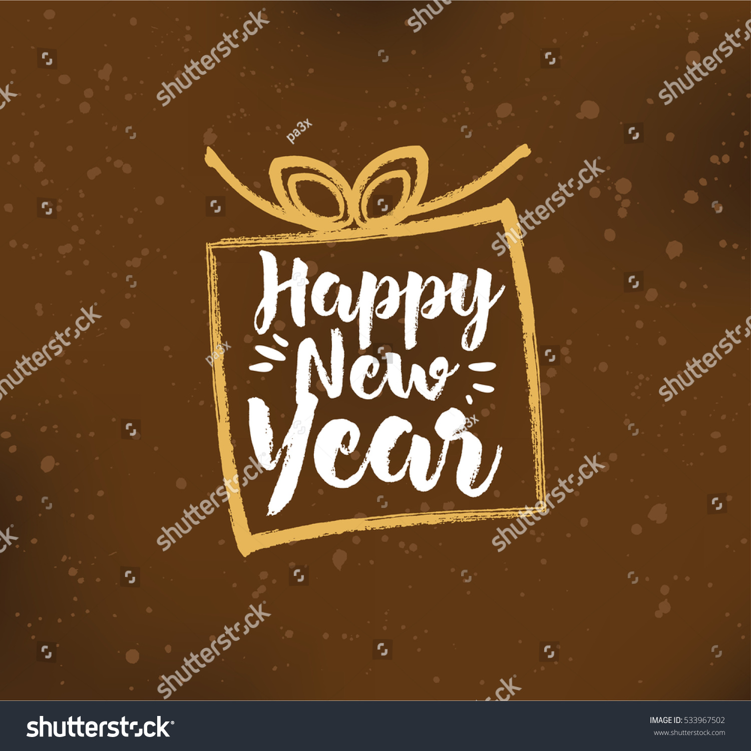 Happy New Year 2017 Text Design. Vector Logo, Typography. Usable As Banner, Greeting Card, Gift