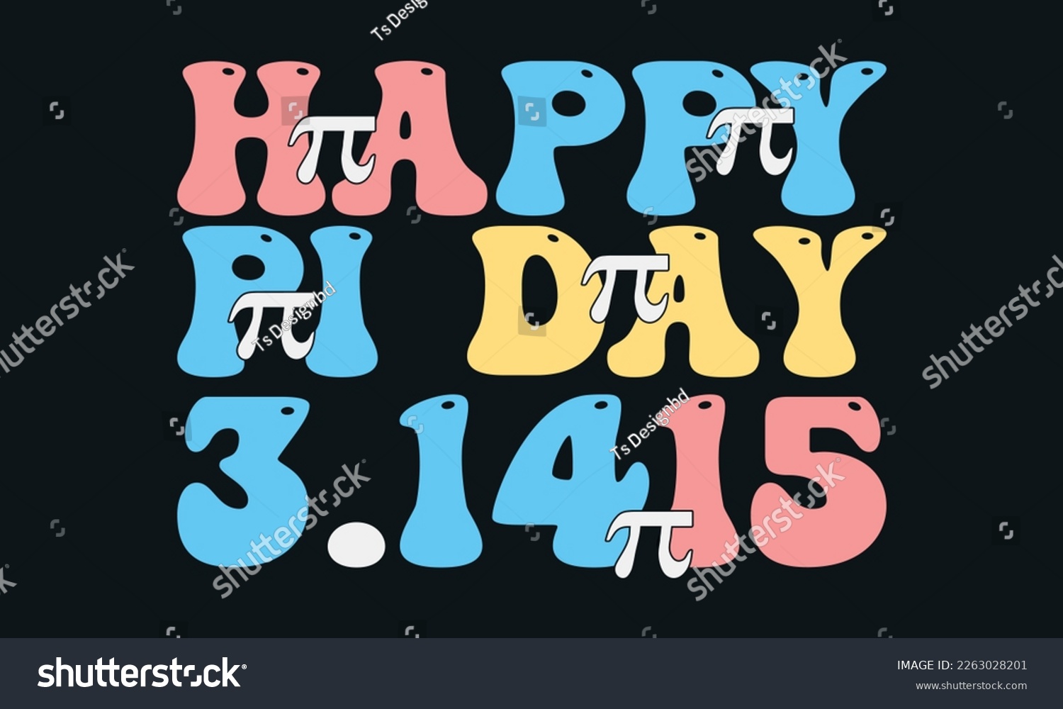 SVG of Happy Pi Day  Design,Pi Day 2023 svg ,Typography design for Pi day, math teacher gift, math lover, engineer tees svg