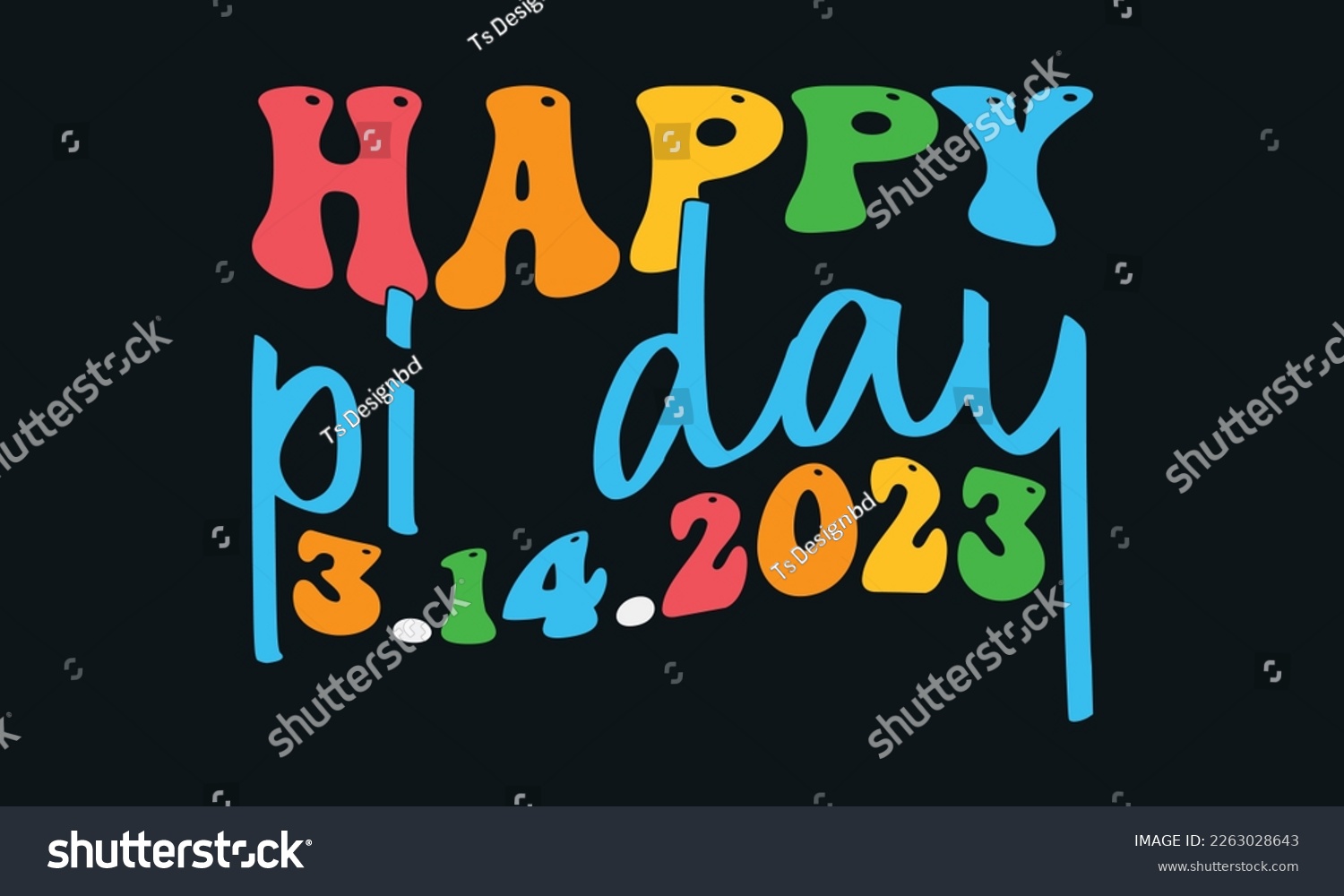 SVG of Happy Pi day svg Design,Pi Day 2023 svg ,Typography design for Pi day, math teacher gift svg