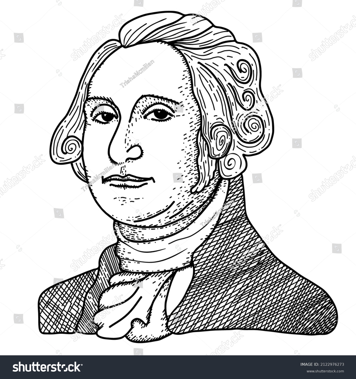 Happy President Day President George Washington Stock Vector (Royalty ...