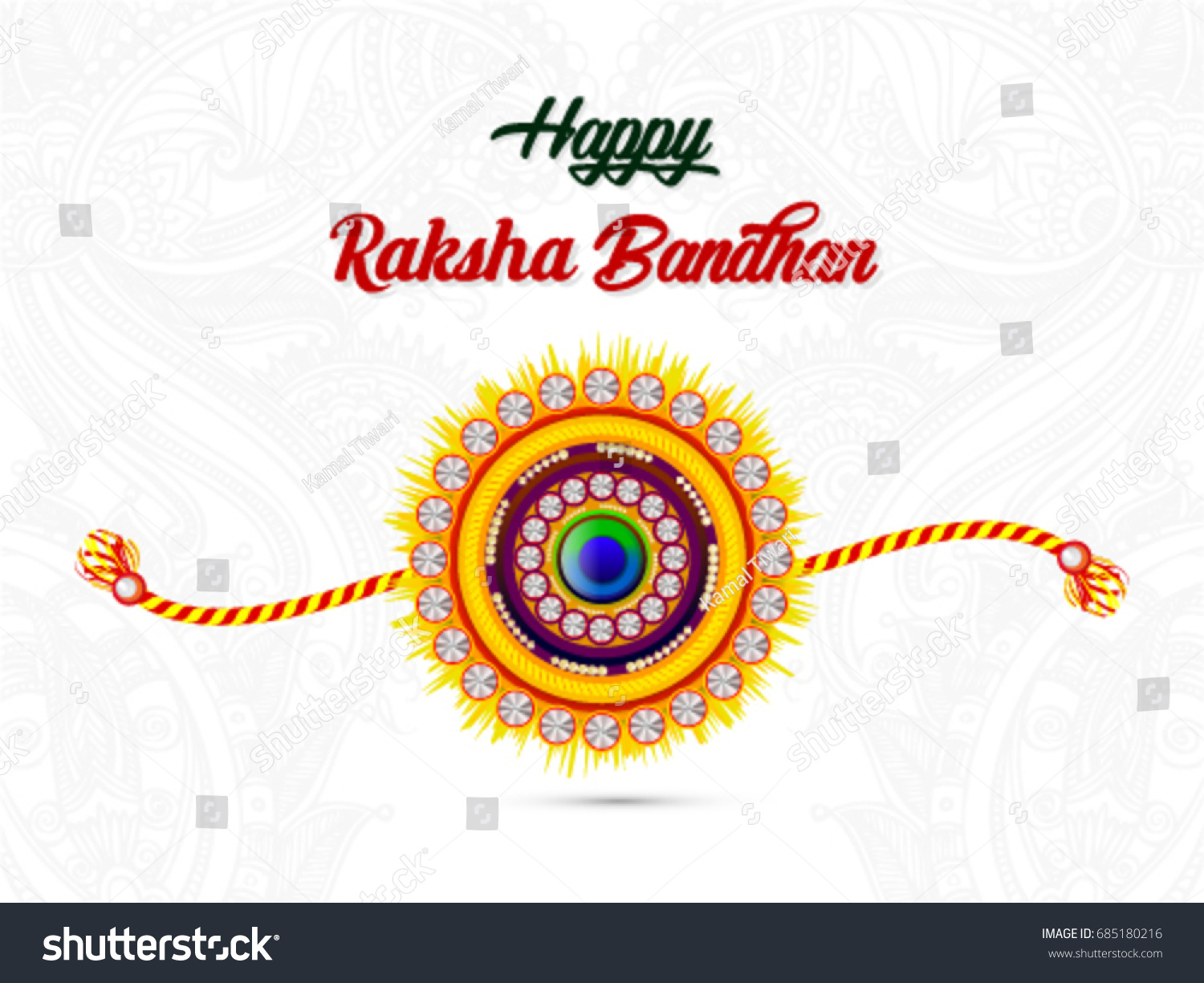 SVG of Happy Raksha Bandhan, Beautiful colorful Rakhi designs, Hindu Festival, Vector Illustration. svg