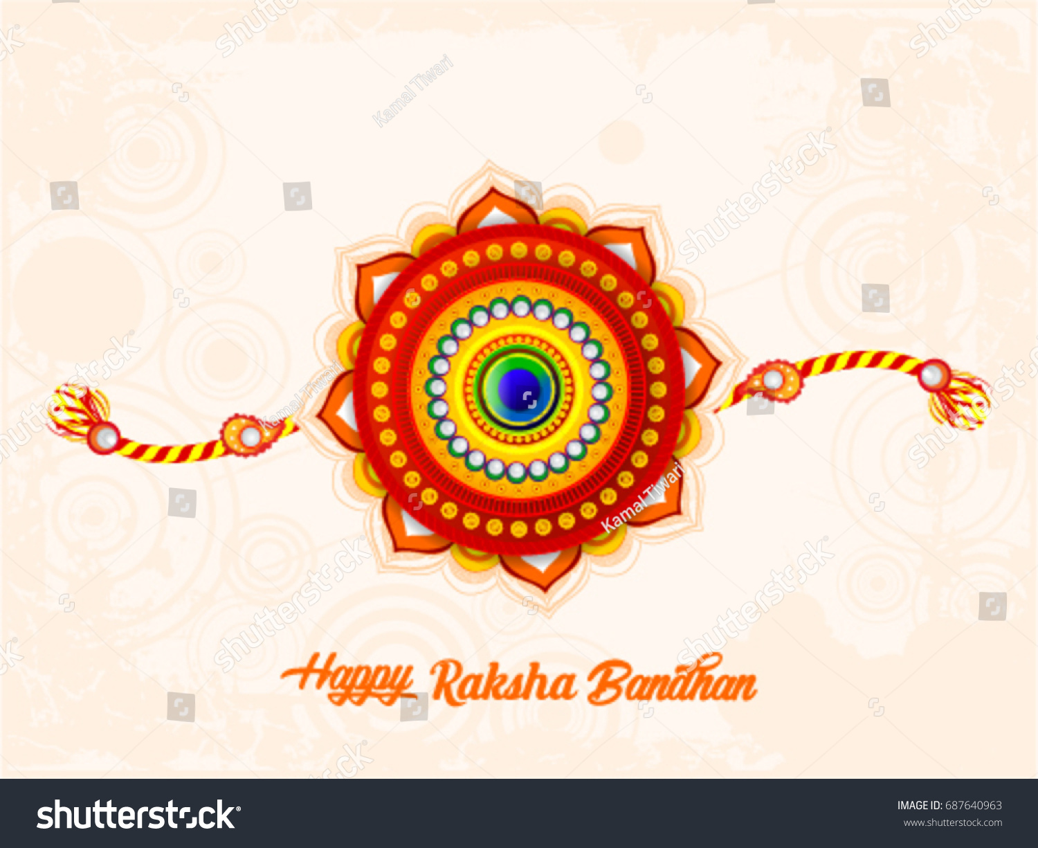 SVG of Happy Raksha Bandhan, Beautiful colorful Rakhi designs, Hindu Festival, Vector Illustration. svg