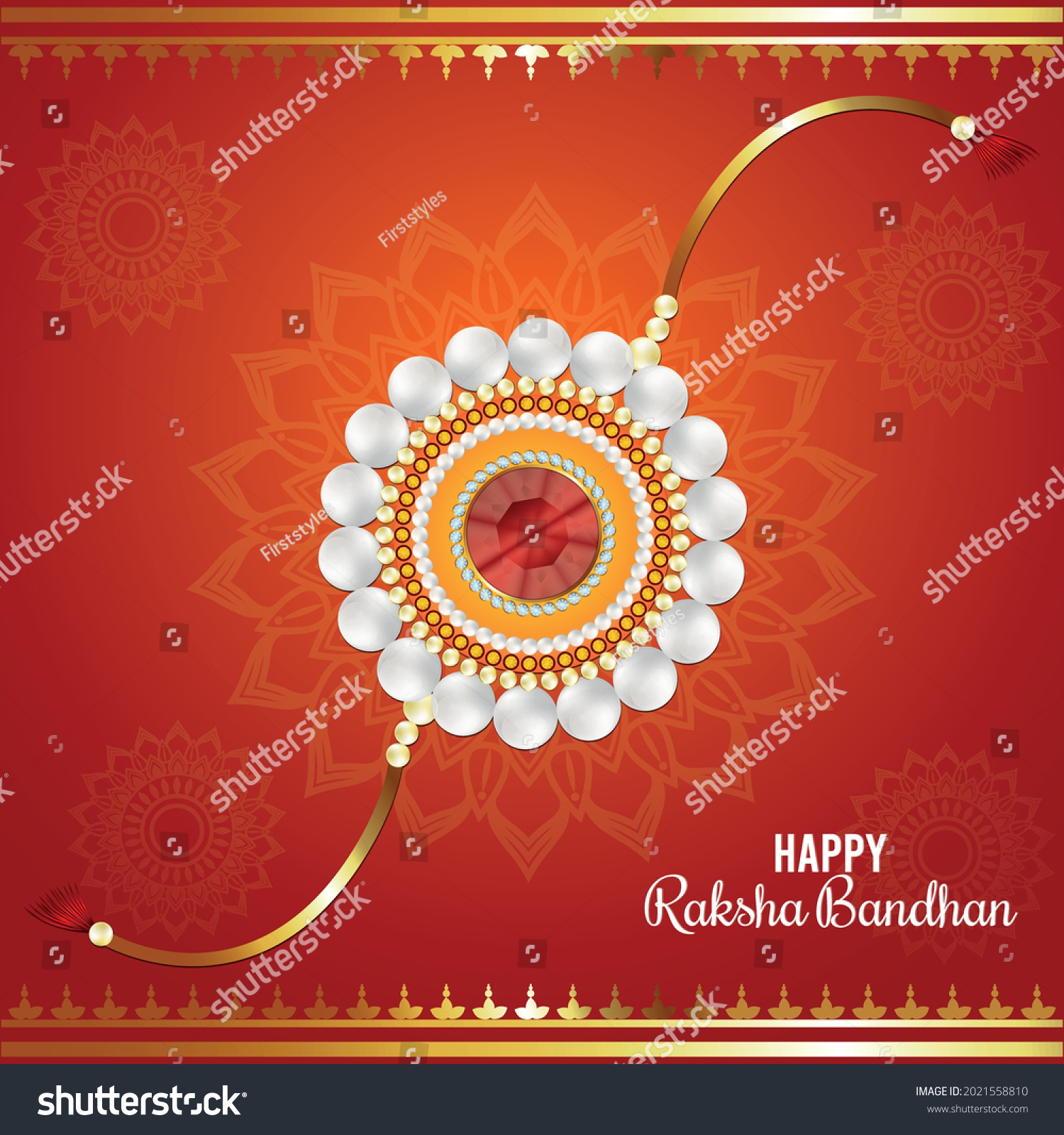 Happy Raksha Bandhan Celebration Background Stock Vector (royalty Free 