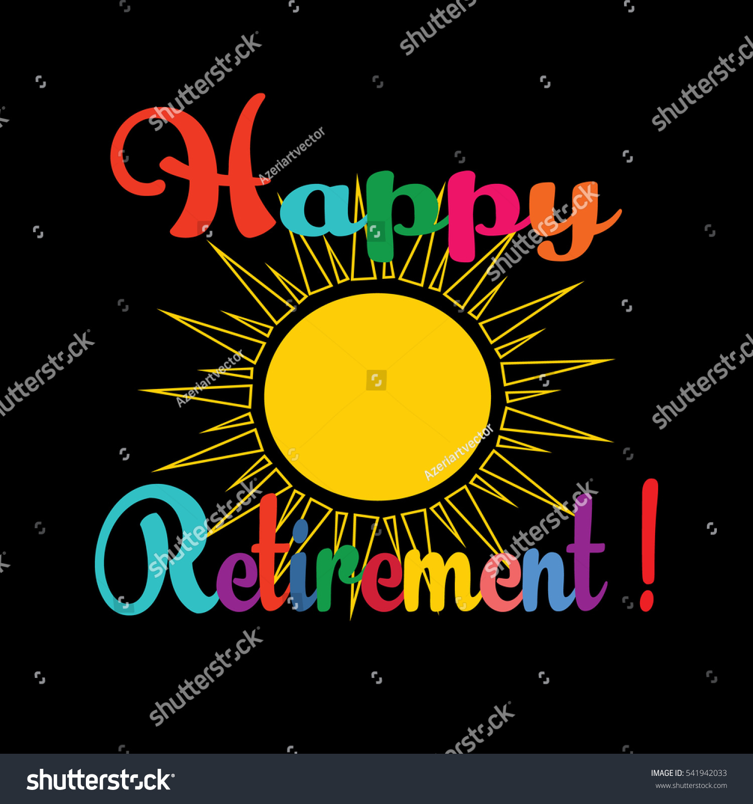 Happy Retirement Vector De Stock Libre De Regalías 541942033