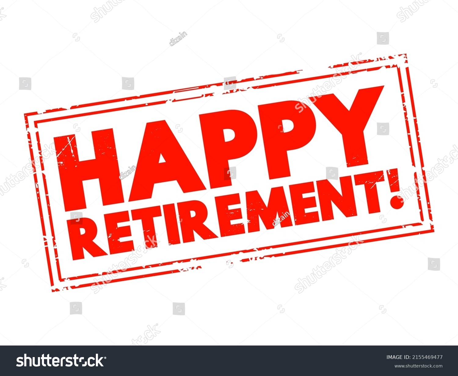 Happy Retirement Text Stamp Concept Presentations Stock Vector (Royalty ...