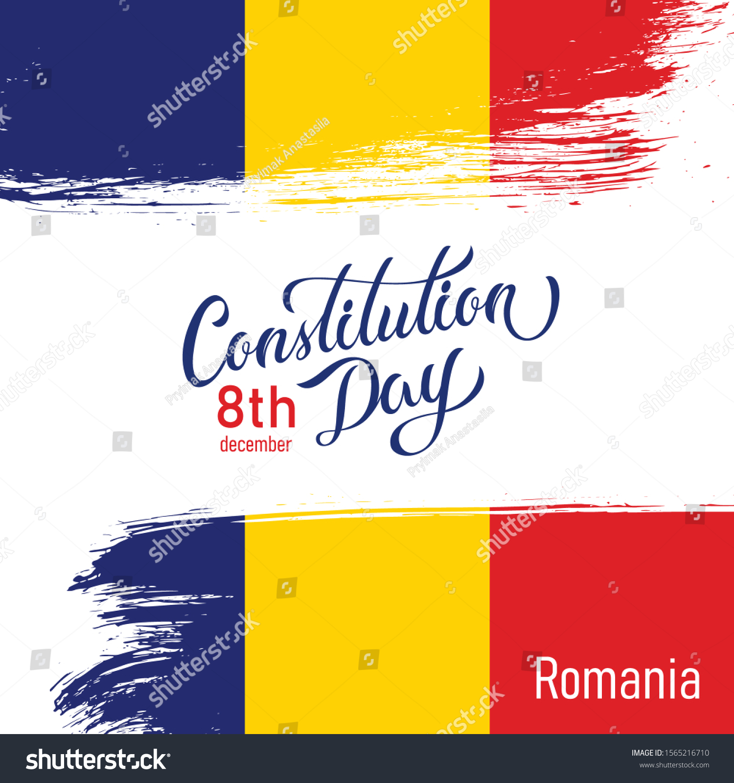 SVG of Happy Romania Constitution Day Vector Design Template Illustration svg