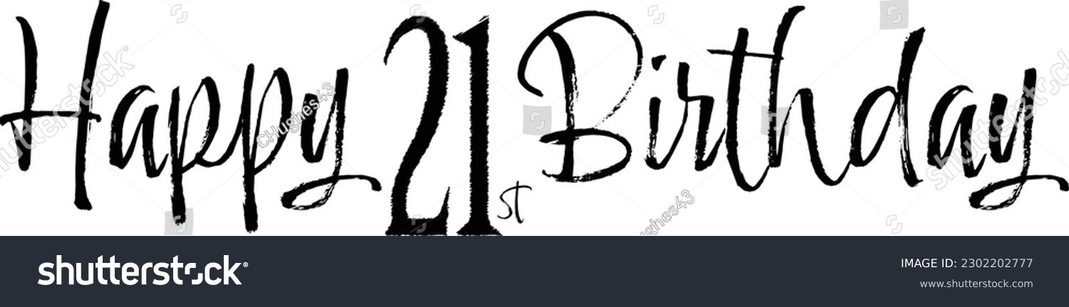 SVG of Happy 21st Birthday - 21 svg