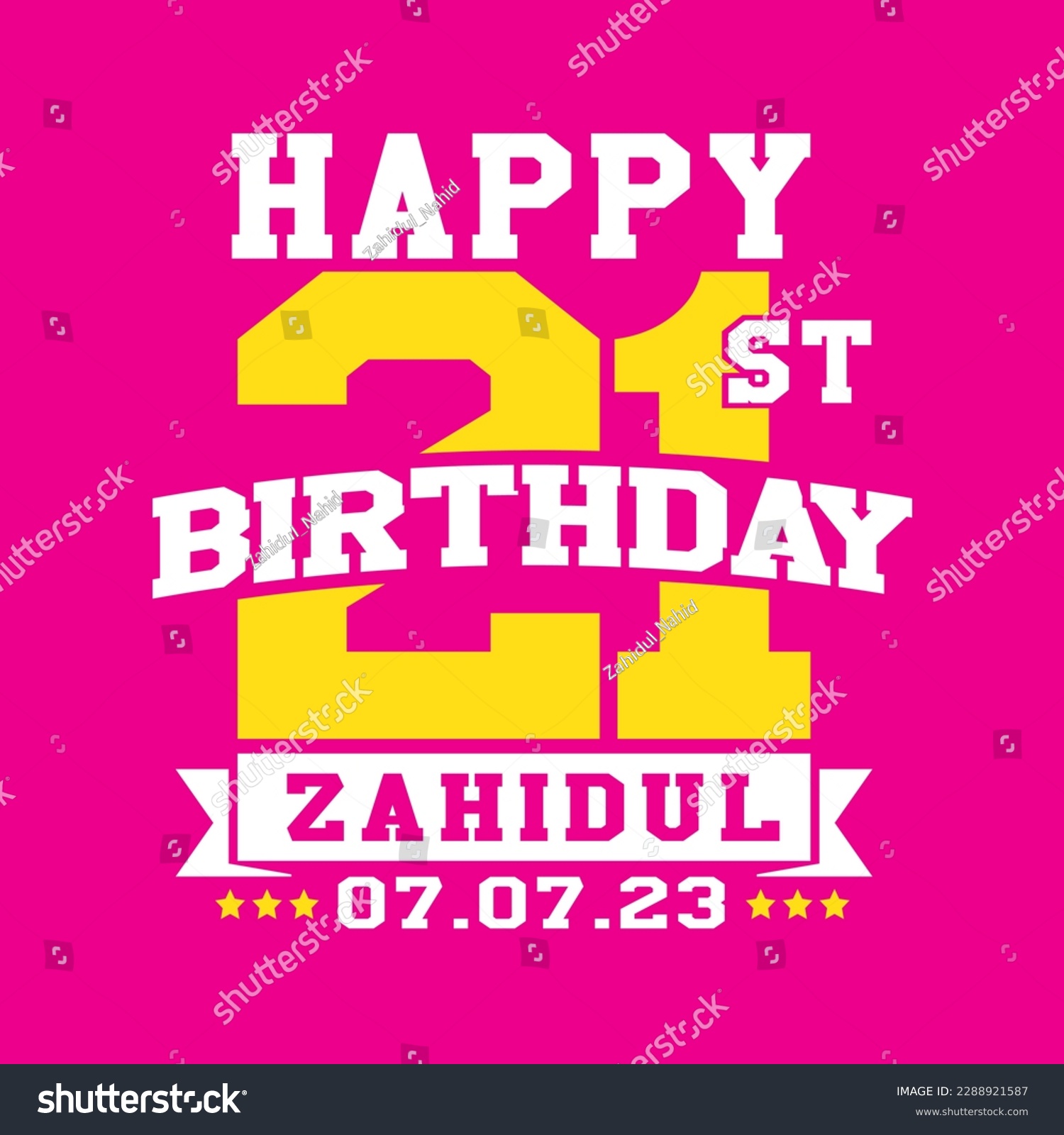 SVG of Happy 21st Birthday Print Design svg