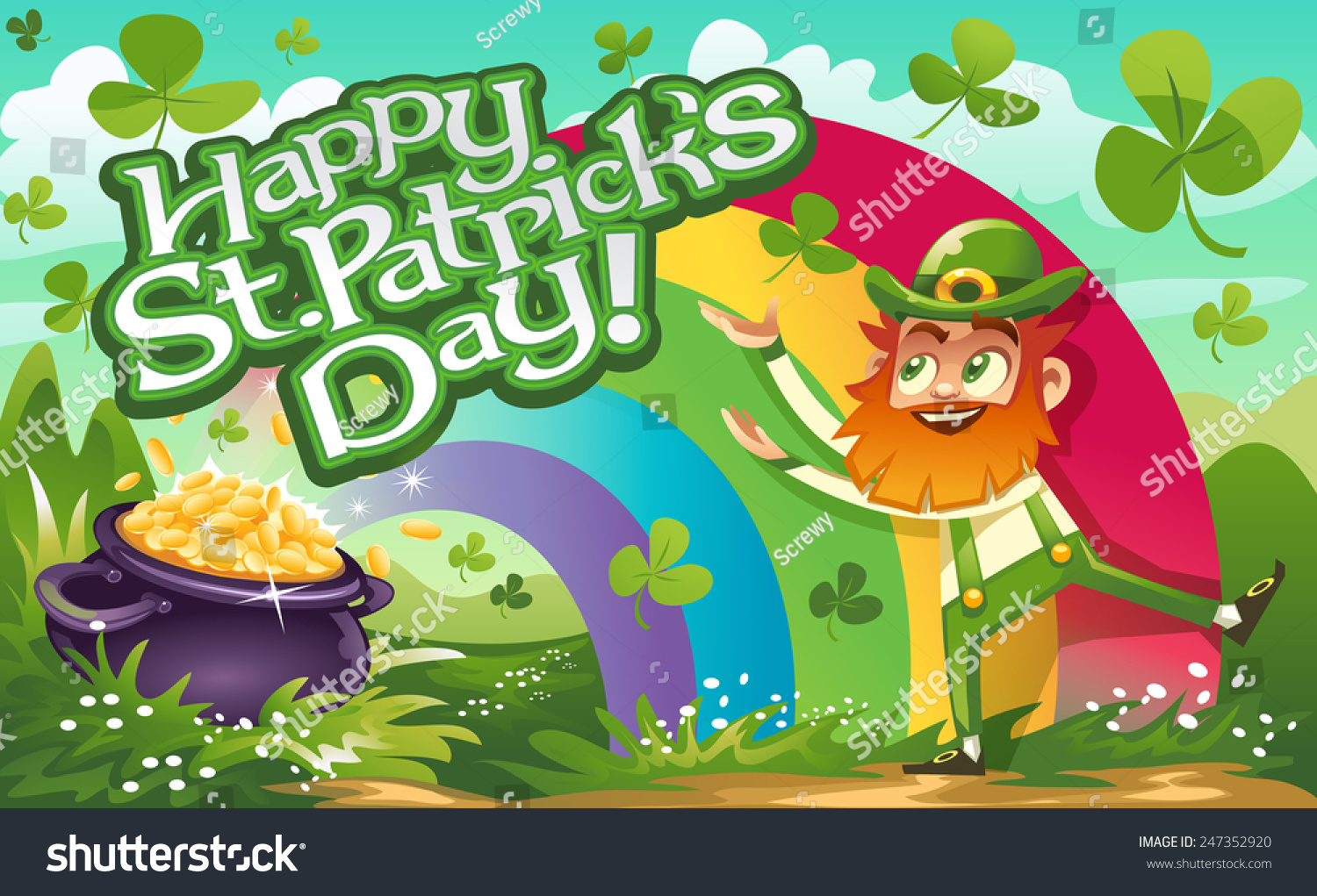 Uncategorized Leprechaun Background happy st patricks day leprechaun background stock vector 247352920 and background