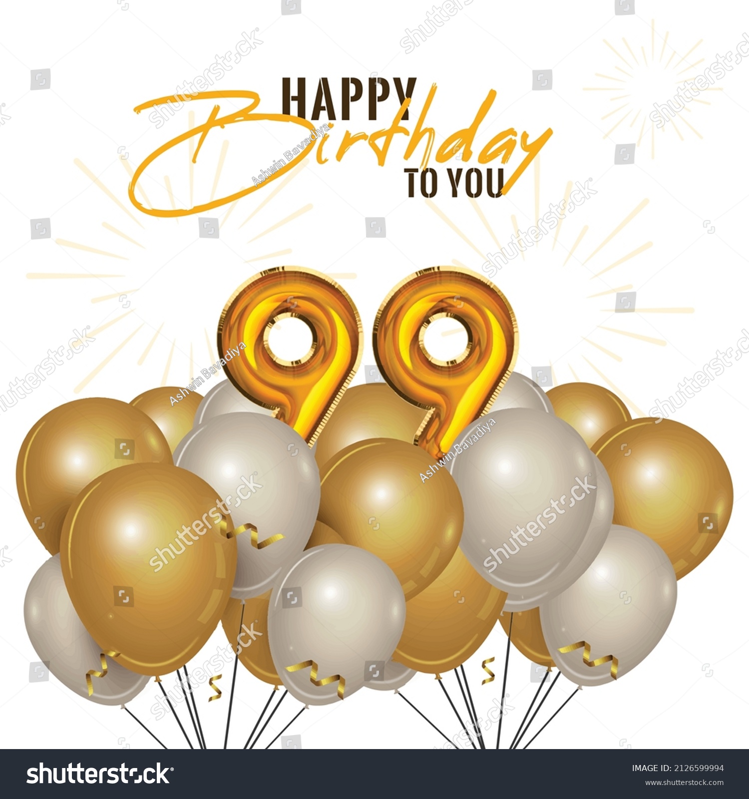 1,586 99th birthday Stock Vectors, Images & Vector Art | Shutterstock