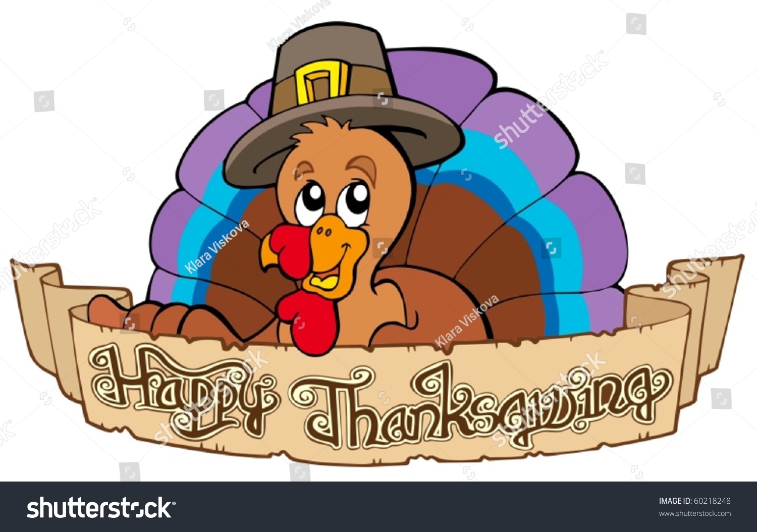 Happy Thanksgiving Theme 1 - Vector Illustration. - 60218248 : Shutterstock