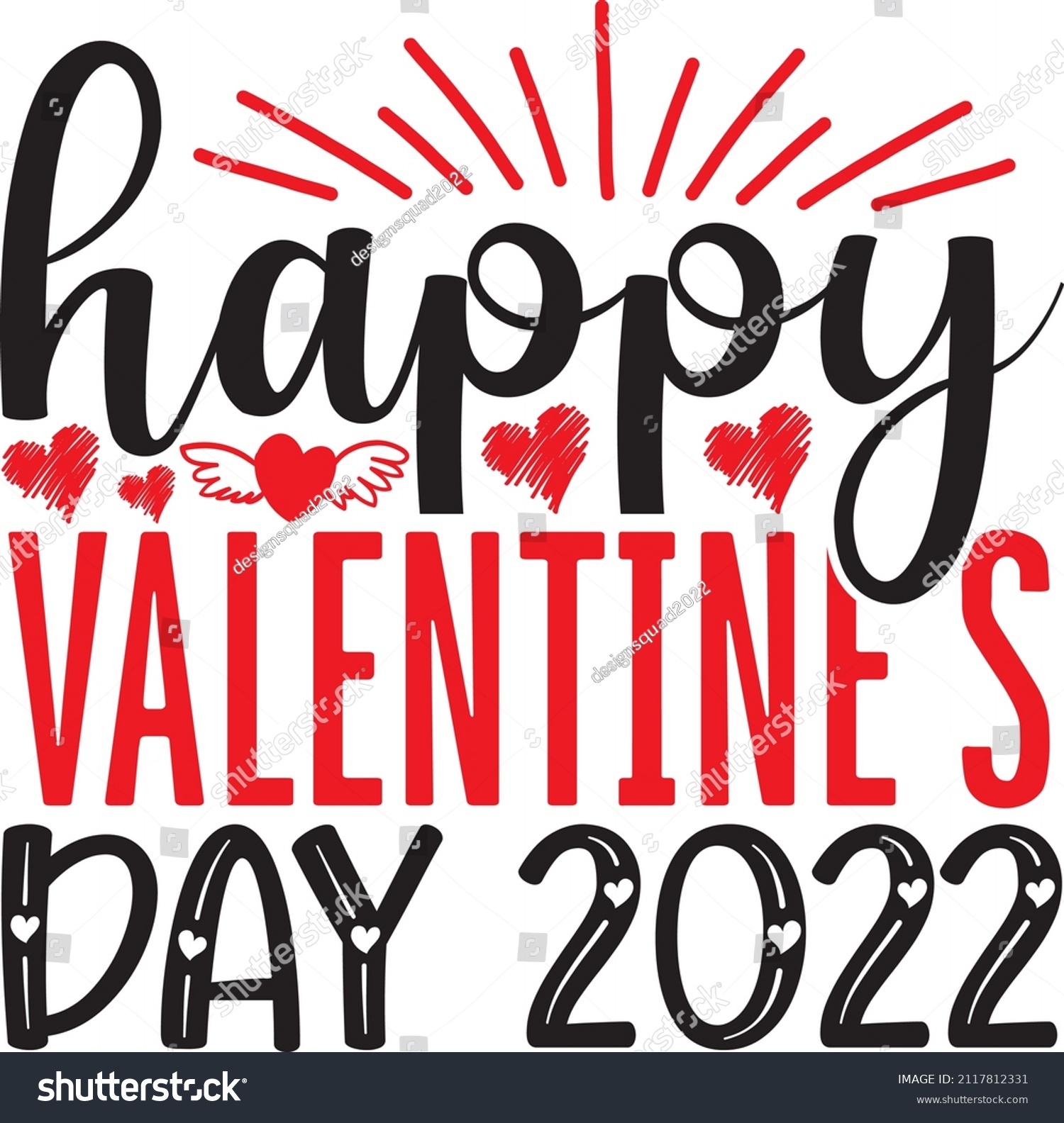 SVG of Happy valentines day 2022 svg design svg