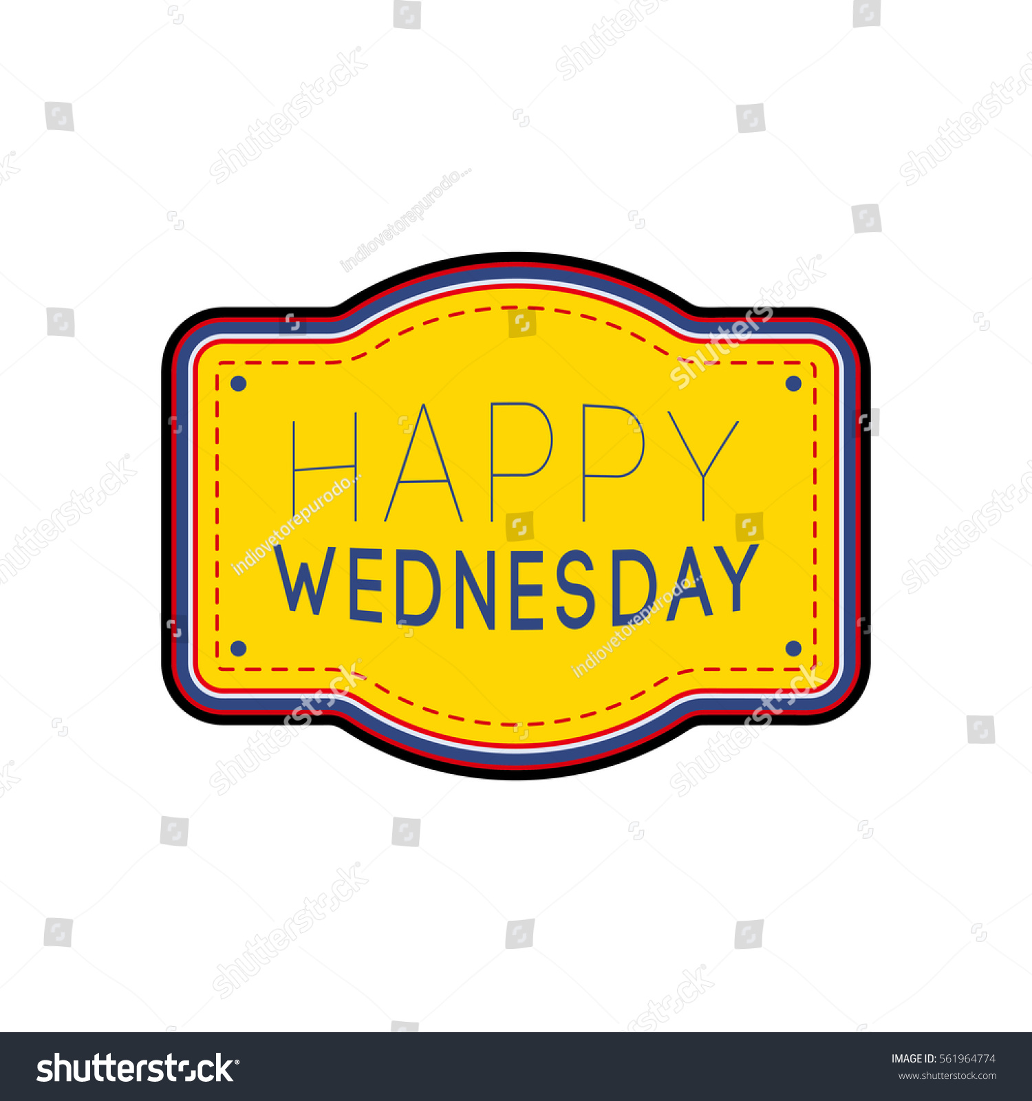 Happy Wednesday Stock Vector (Royalty Free) 561964774 | Shutterstock