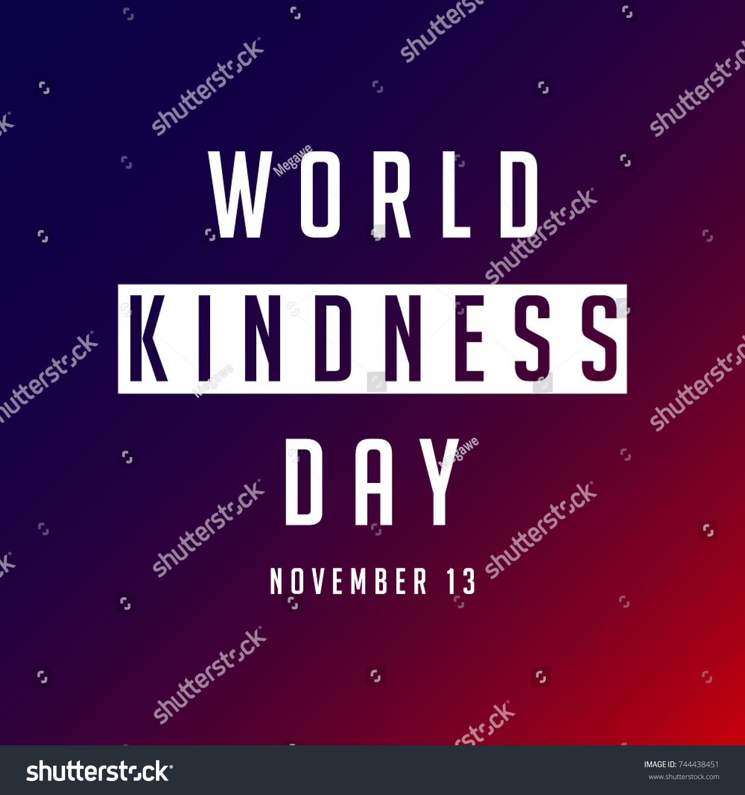 Happy World Kindness Day Vector Stock Vector Royalty Free