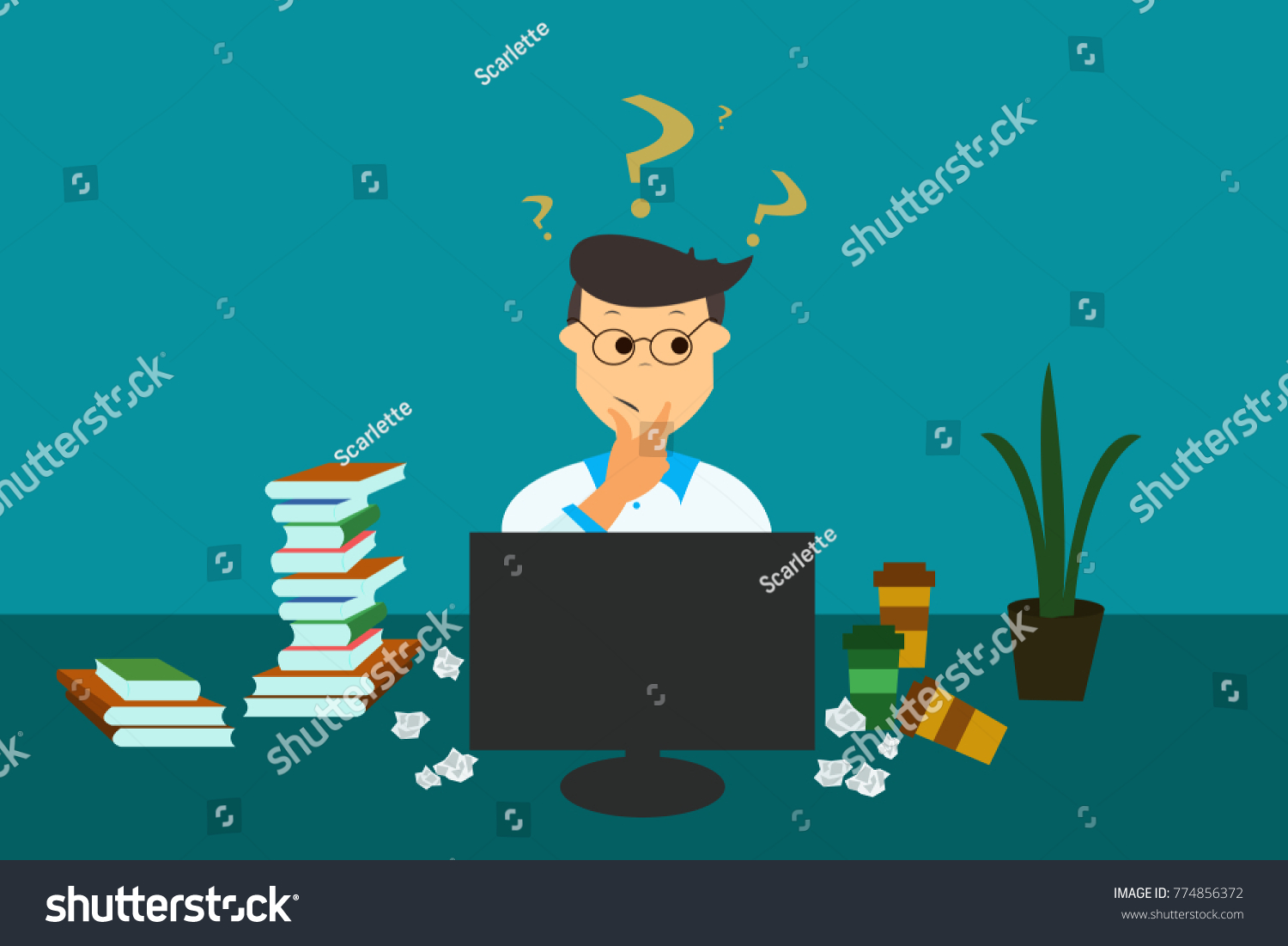 hard-choice-finding-solution-solve-problem-stock-vector-royalty-free