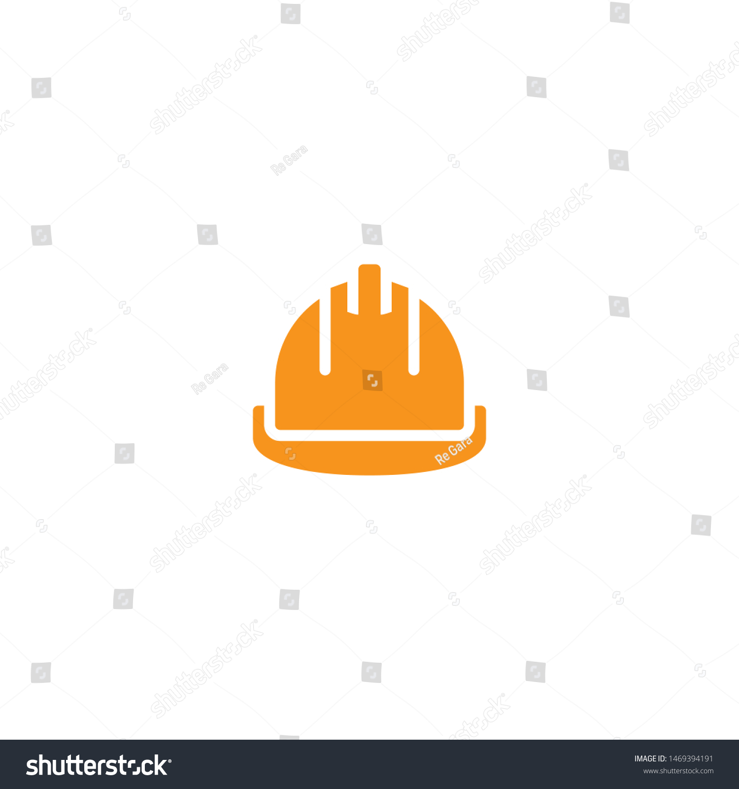 Hard Hat Icon Symbol Vector Stock Vector (Royalty Free) 1469394191 Shutterstock