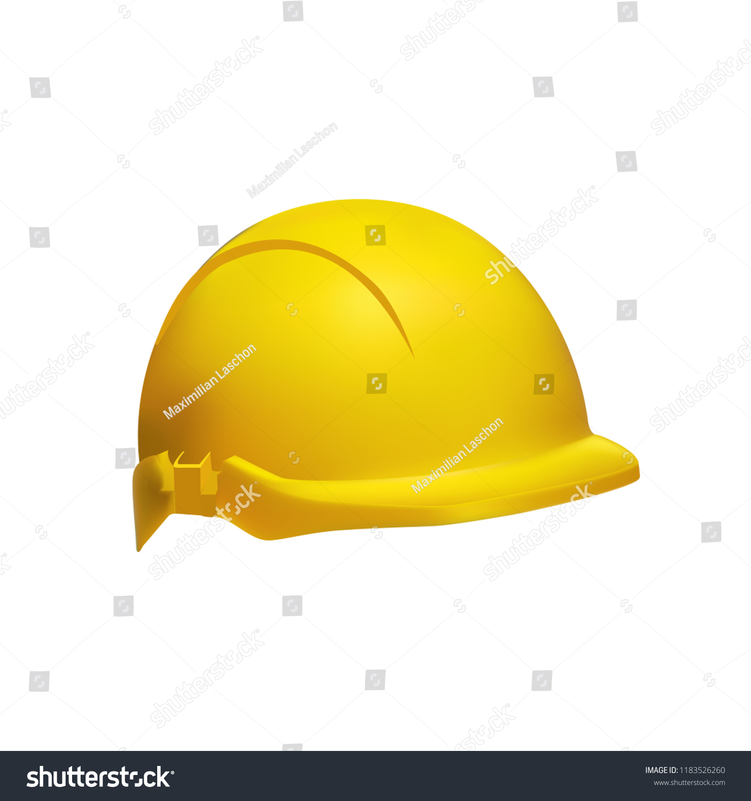 Hard Hat Safety Helmet Realistic Illustration Stock Vector (Royalty ...