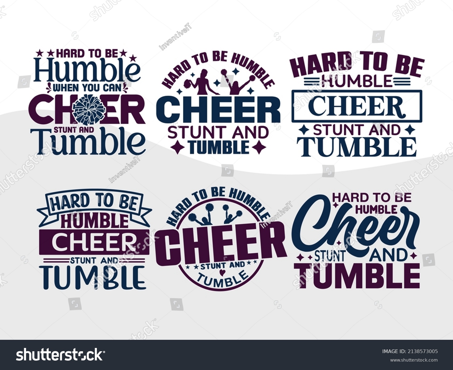 SVG of Hard To Be Humble When You Can Cheer Printable Vector Illustration svg