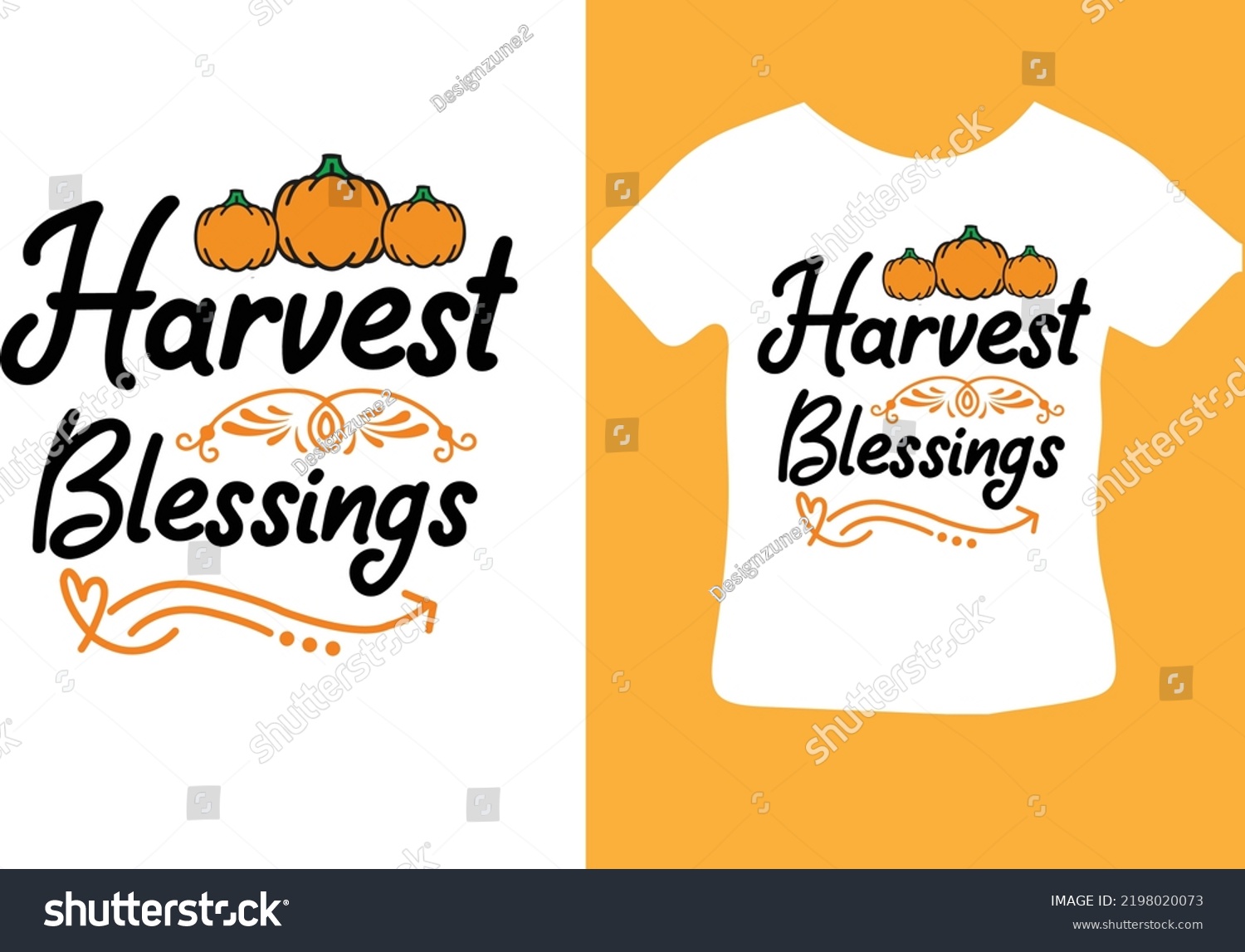 SVG of Harvest Blessings svg design file svg